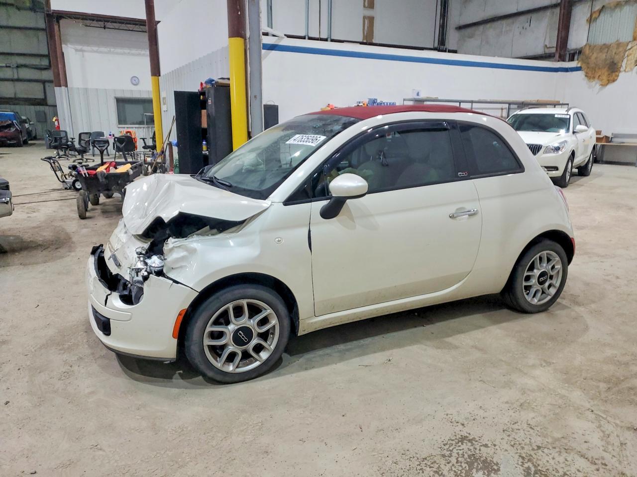 2015 Fiat 500 Pop Белый vin: 3C3CFFDR8FT653330