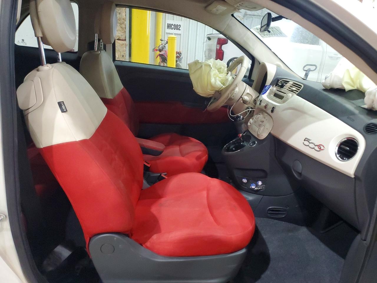 2015 Fiat 500 Pop White vin: 3C3CFFDR8FT653330