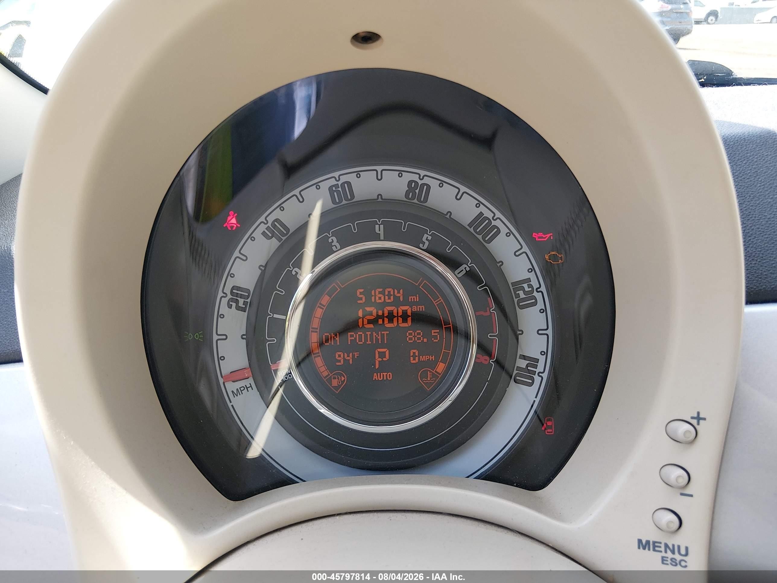 2012 Fiat 500c Pop Silver vin: 3C3CFFDR9CT128191