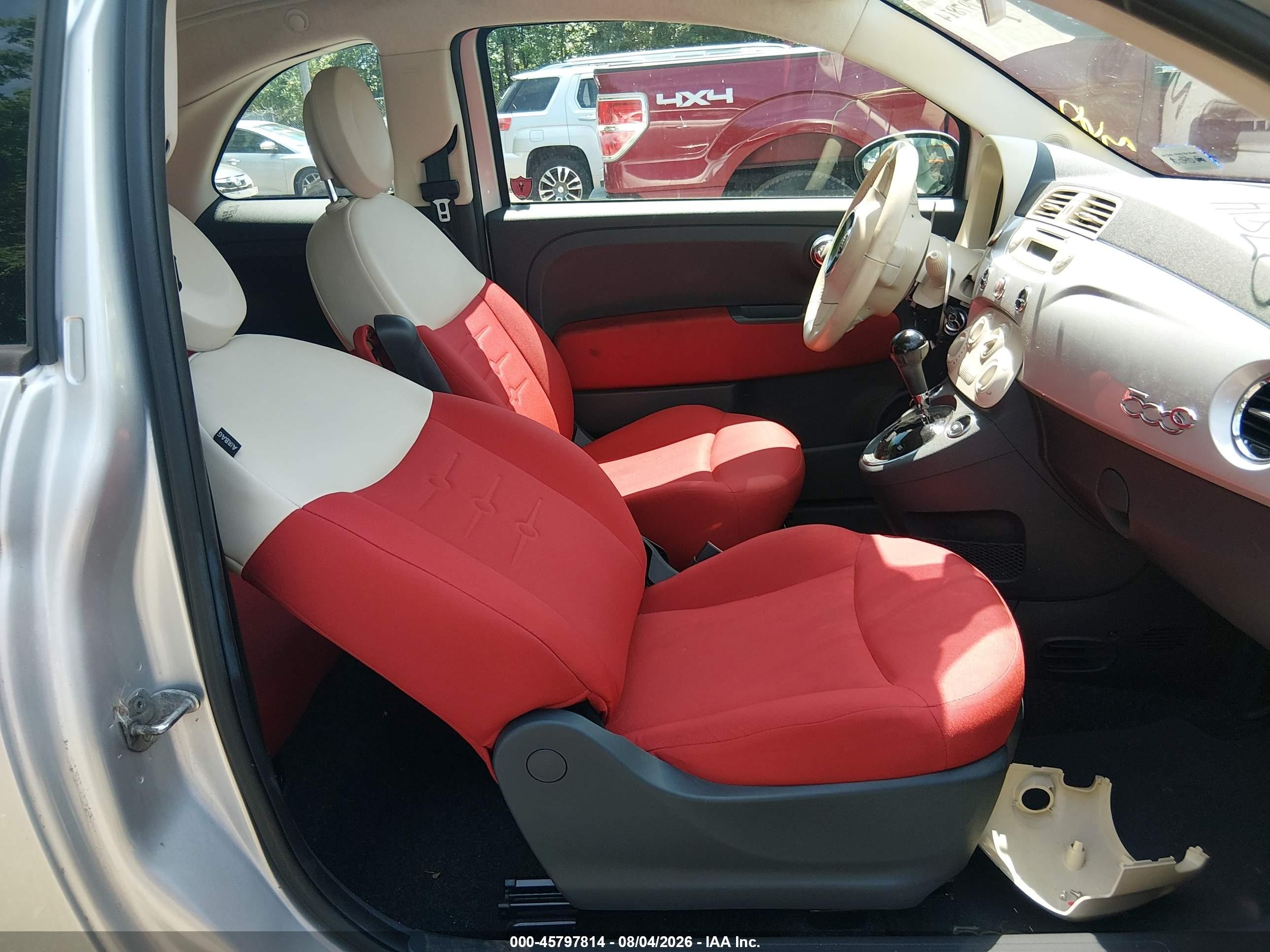 2012 Fiat 500c Pop Silver vin: 3C3CFFDR9CT128191