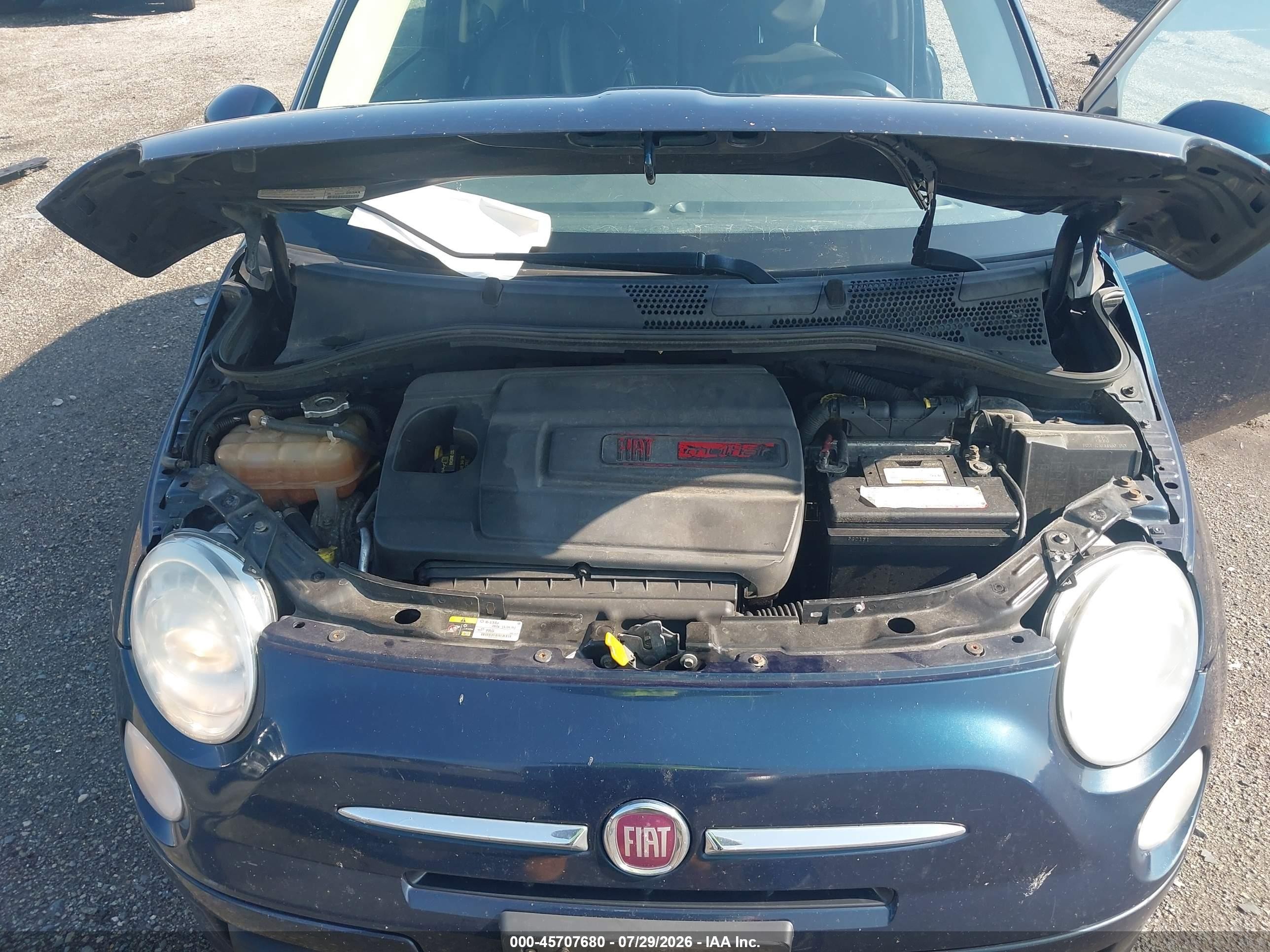 2013 Fiat 500c Pop Blue vin: 3C3CFFDRXDT689033