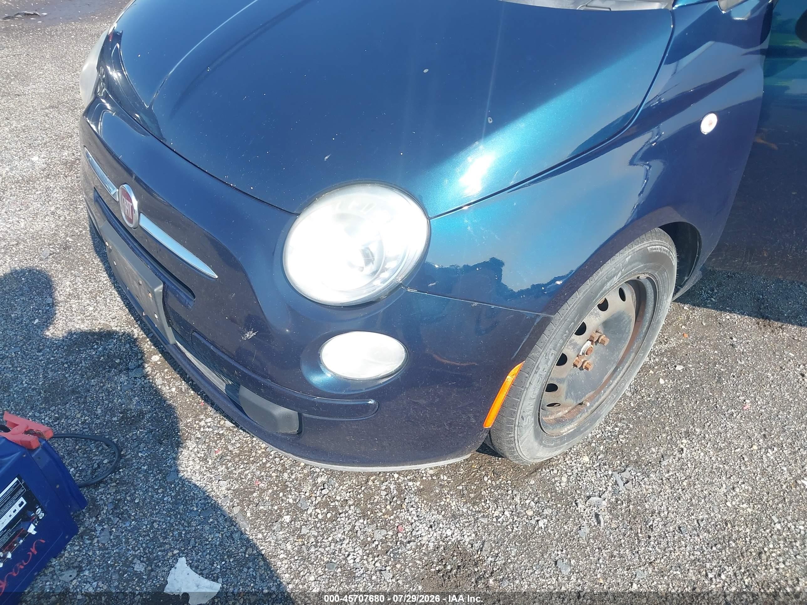 2013 Fiat 500c Pop Blue vin: 3C3CFFDRXDT689033