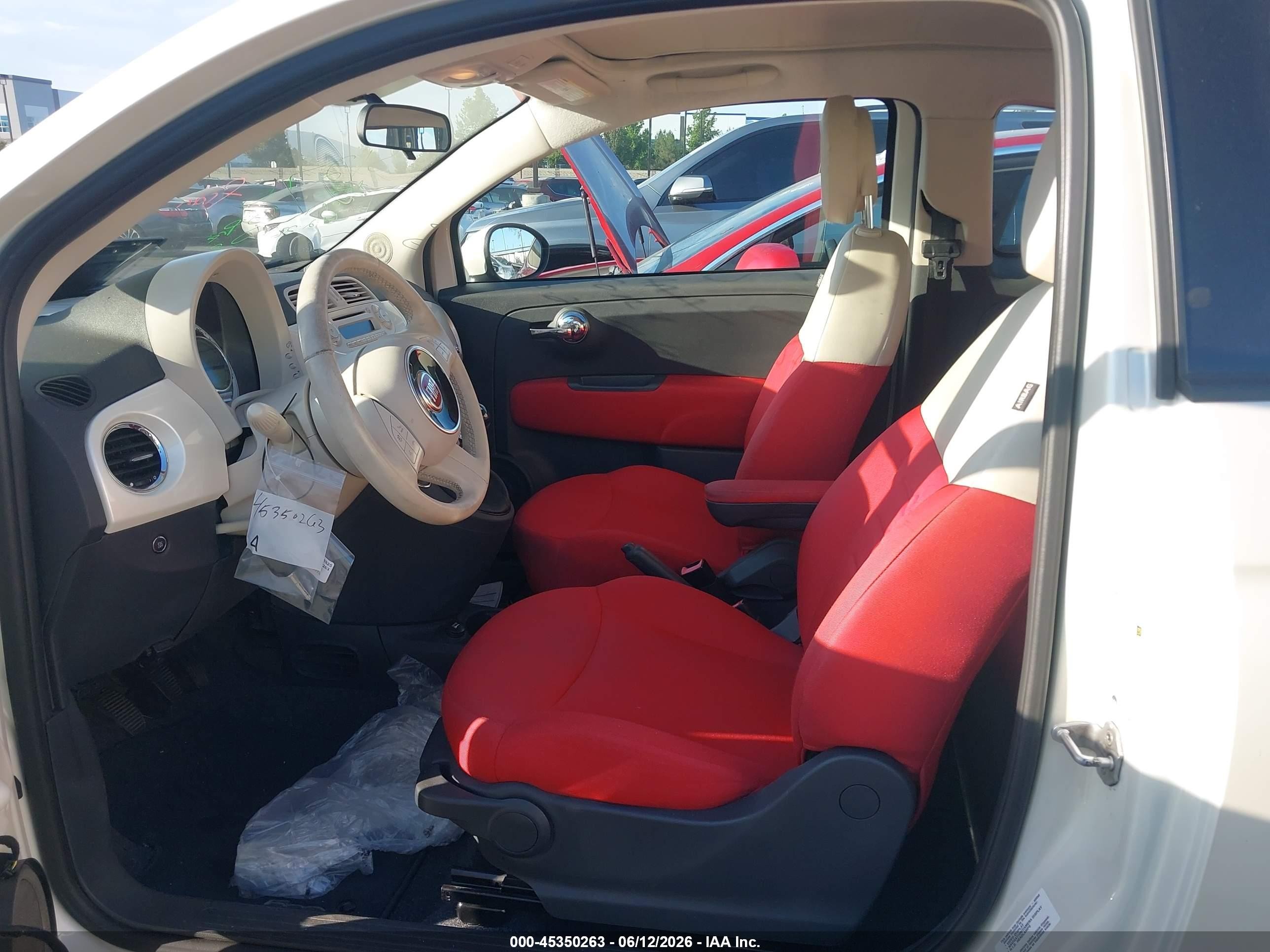 2013 Fiat 500c Pop White vin: 3C3CFFDRXDT743978