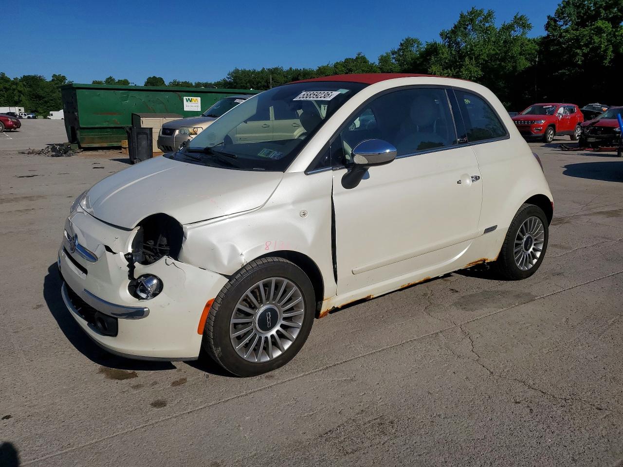 2014 Fiat 500 Lounge Cream vin: 3C3CFFER0ET239973