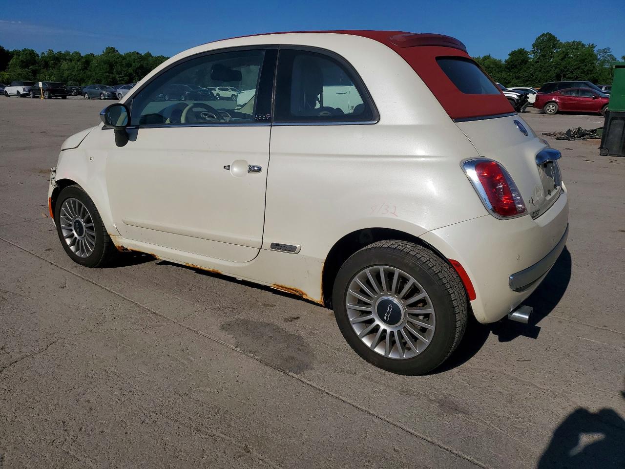 2014 Fiat 500 Lounge Cream vin: 3C3CFFER0ET239973