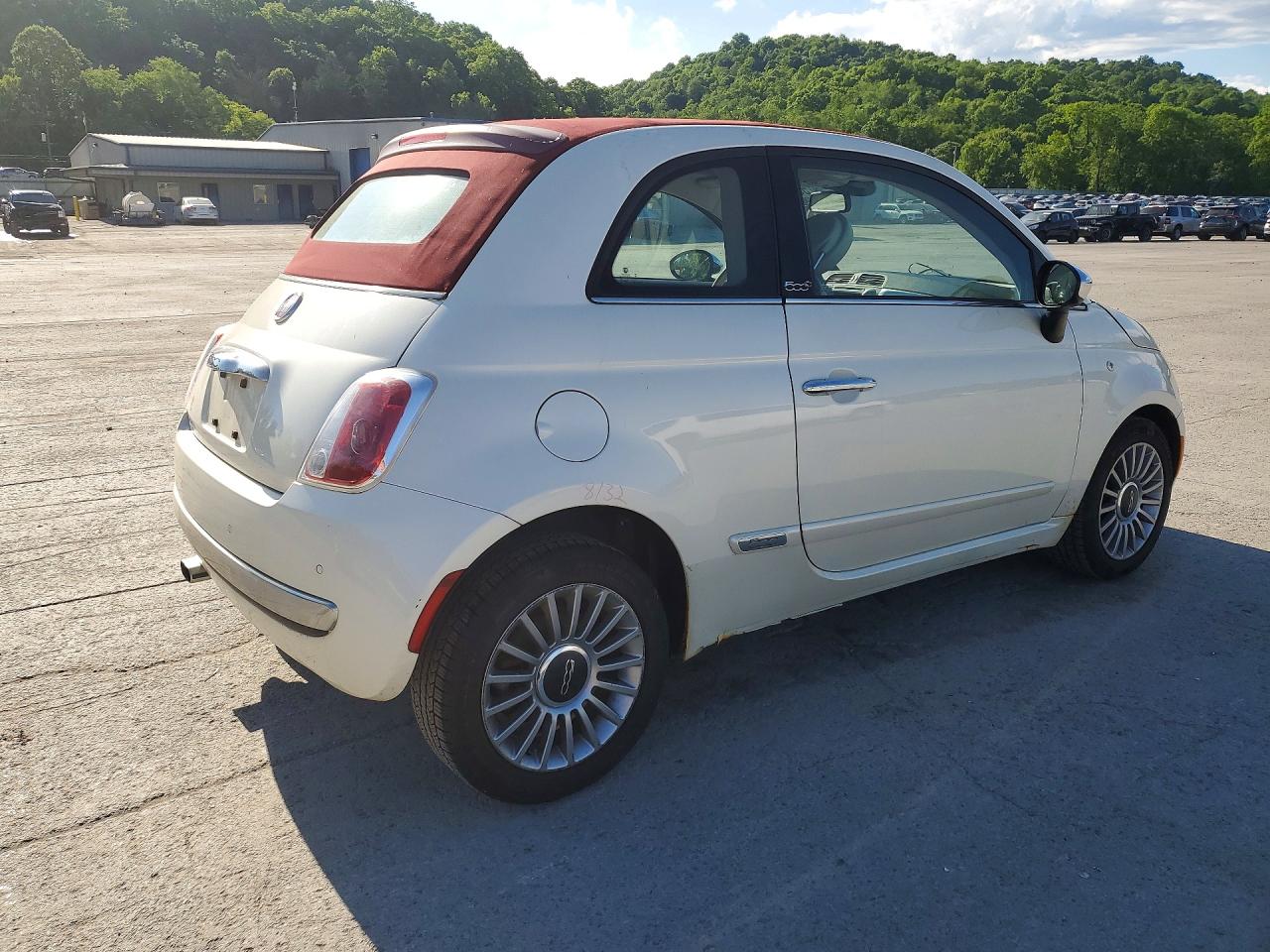 2014 Fiat 500 Lounge Cream vin: 3C3CFFER0ET239973