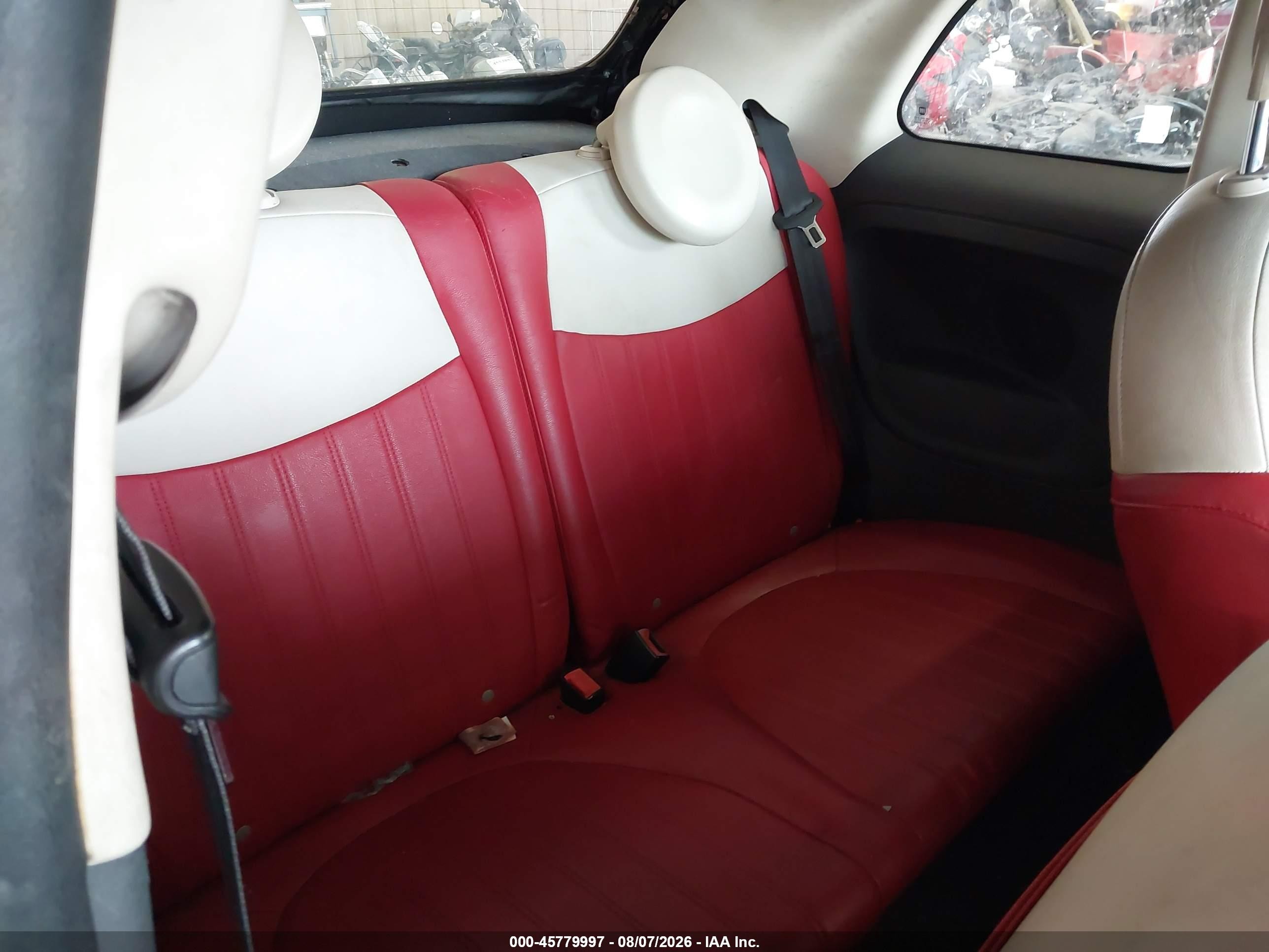 2012 Fiat 500c Lounge White vin: 3C3CFFER2CT330630