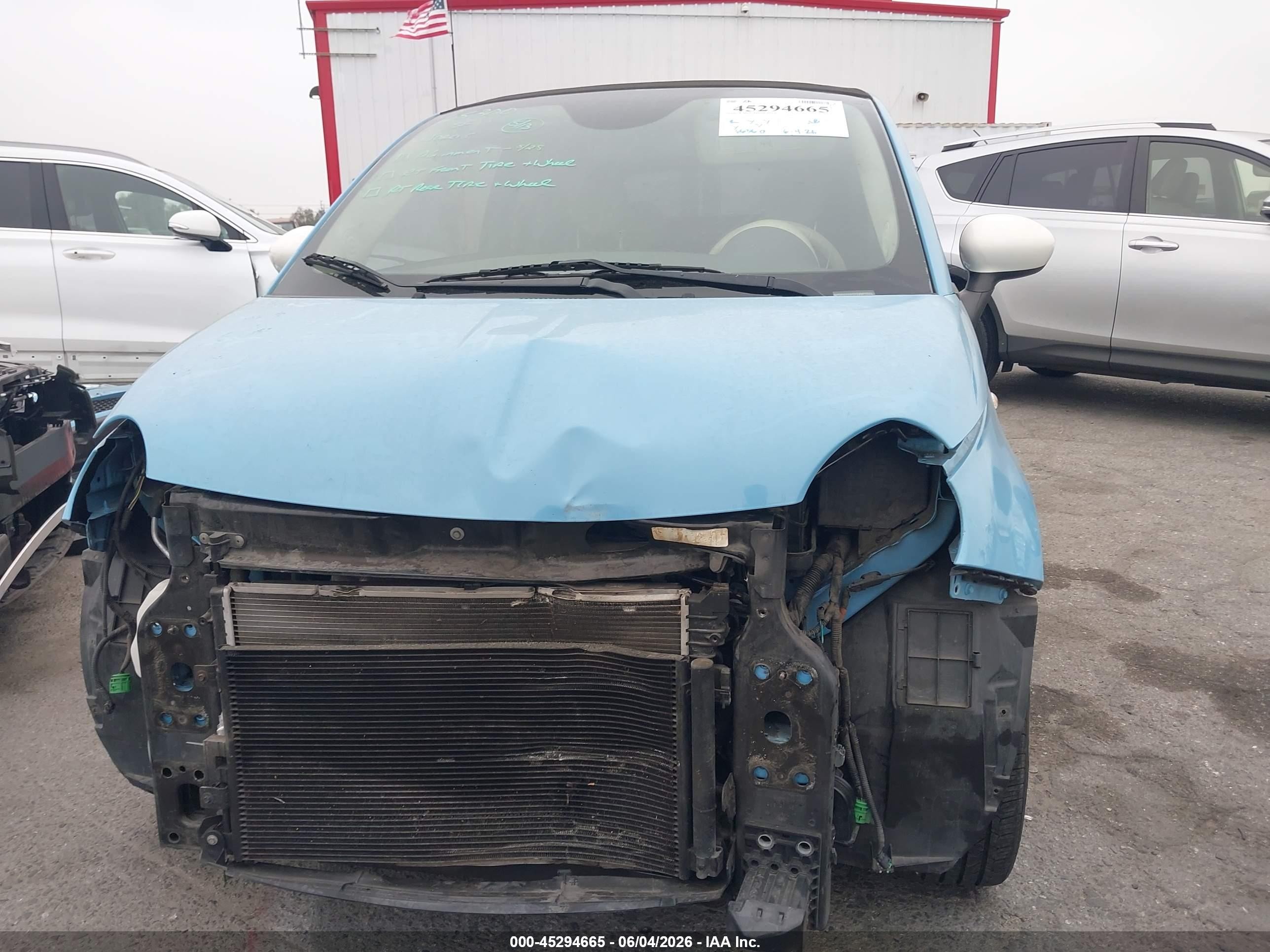 2015 Fiat 500c 1957 Edition Light Blue vin: 3C3CFFER2FT716517