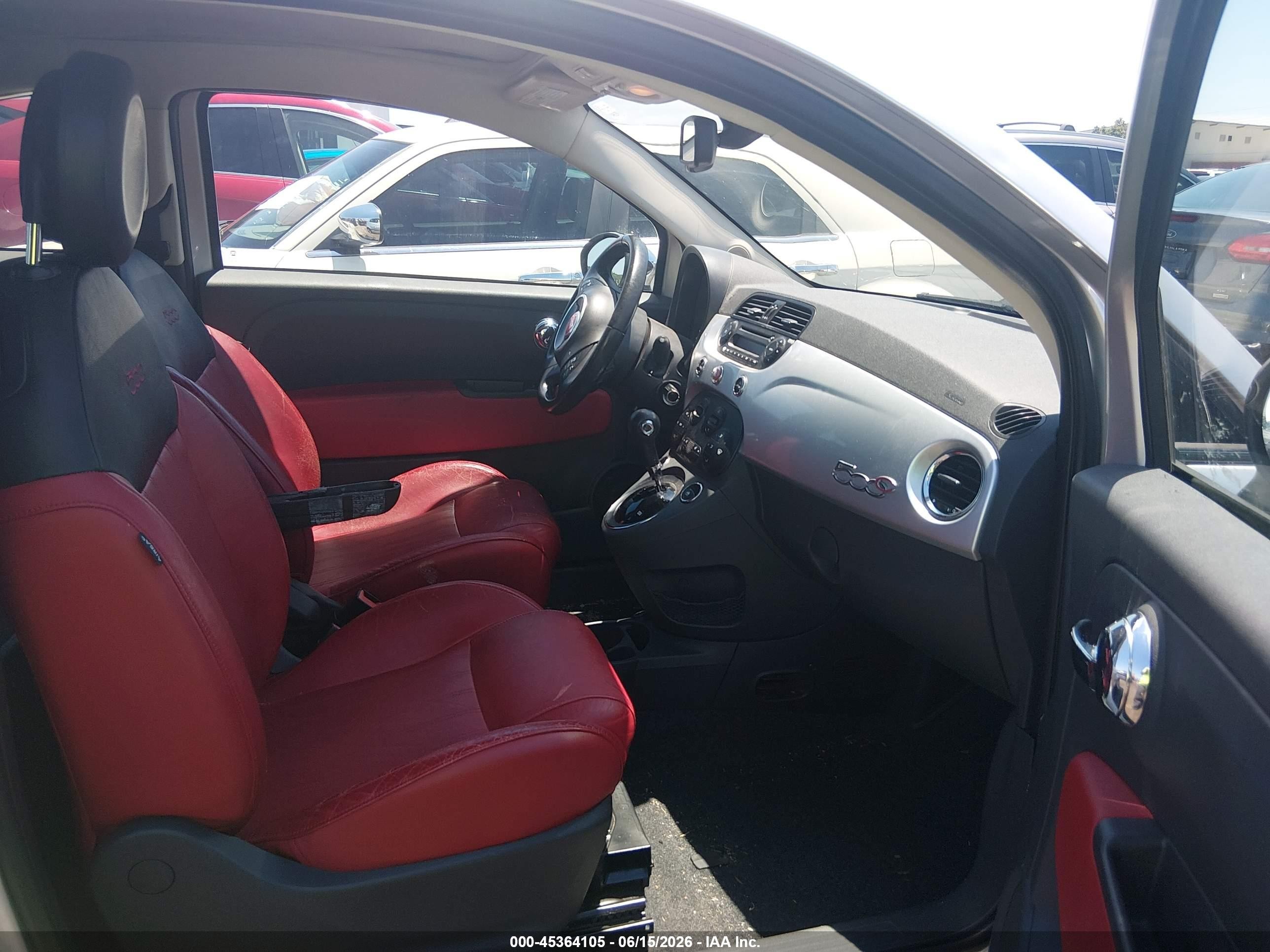 2012 Fiat 500c Lounge Silver vin: 3C3CFFER3CT100837