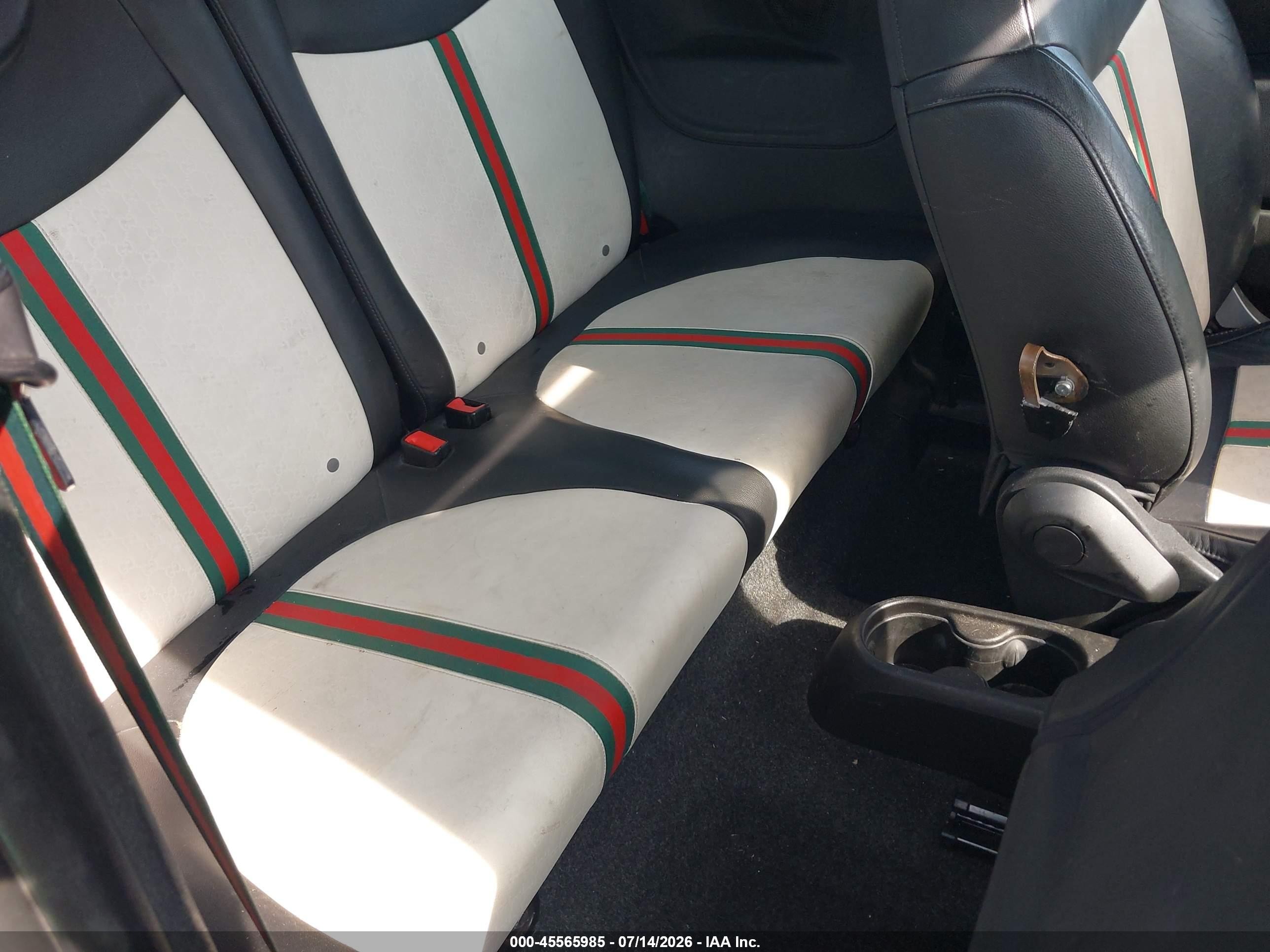 2012 Fiat 500c Lounge Black vin: 3C3CFFER3CT225689