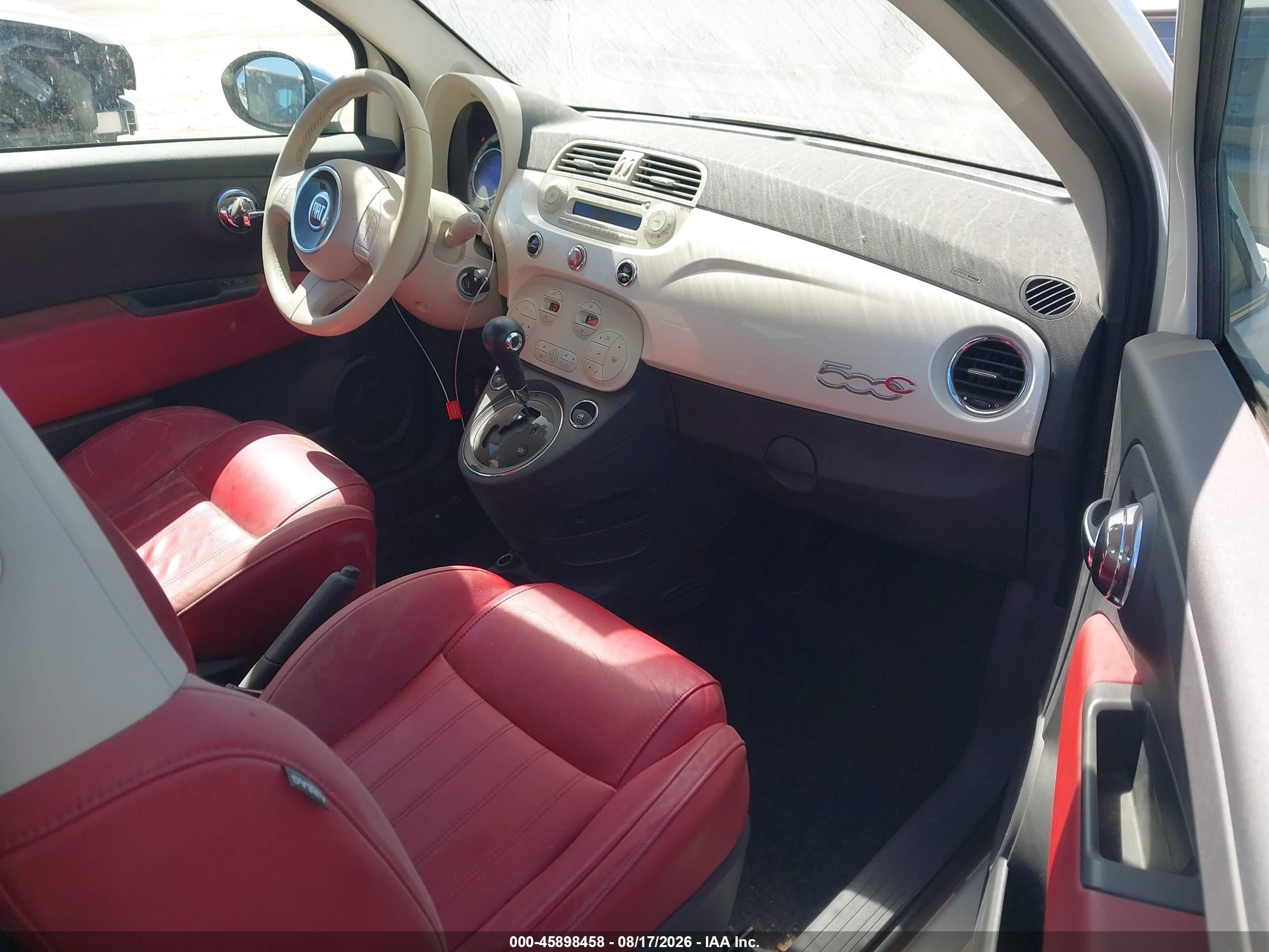 2012 Fiat 500c Lounge Cream vin: 3C3CFFER8CT171743