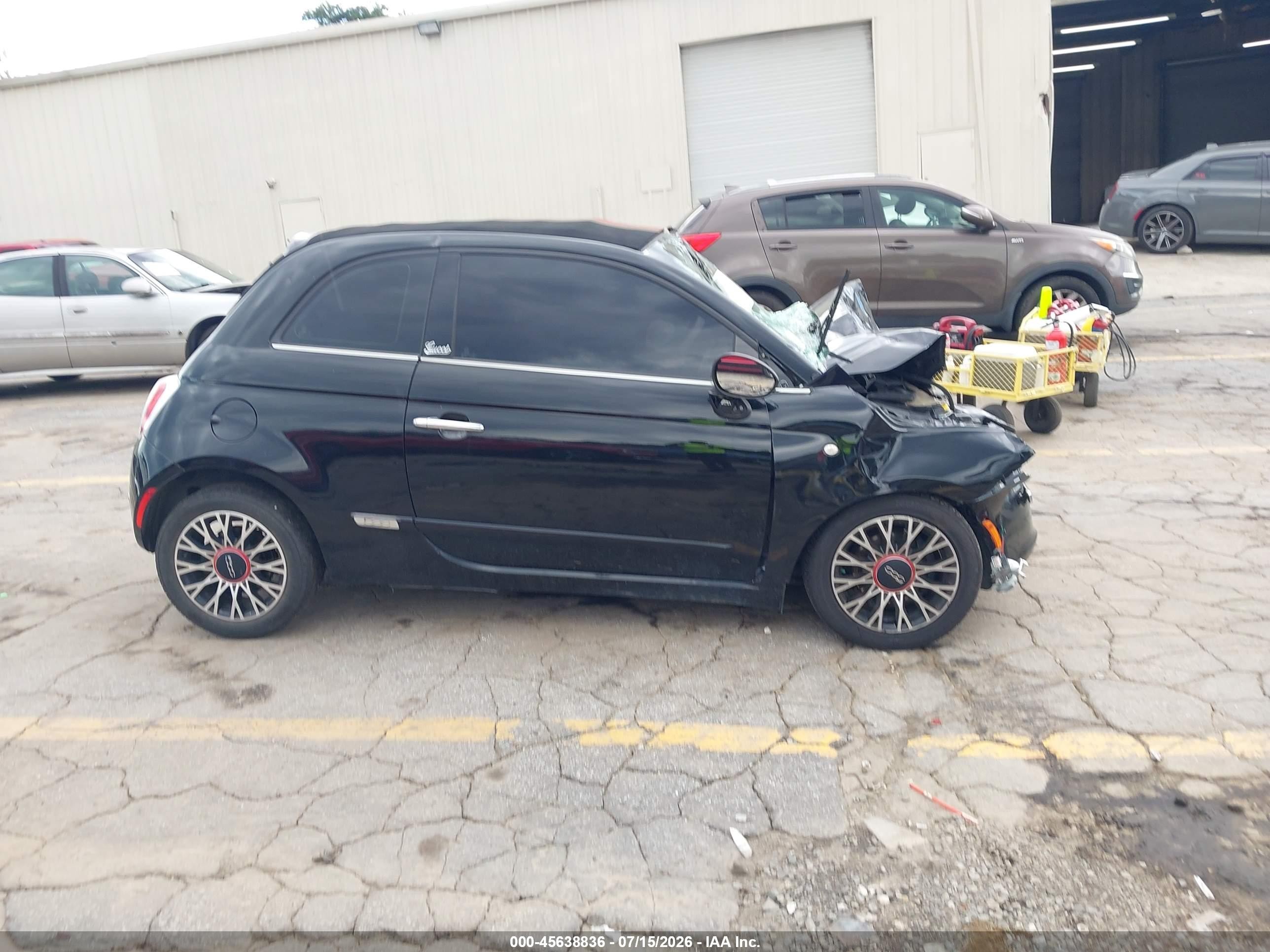 2013 Fiat 500c Gucci Black vin: 3C3CFFER8DT713098