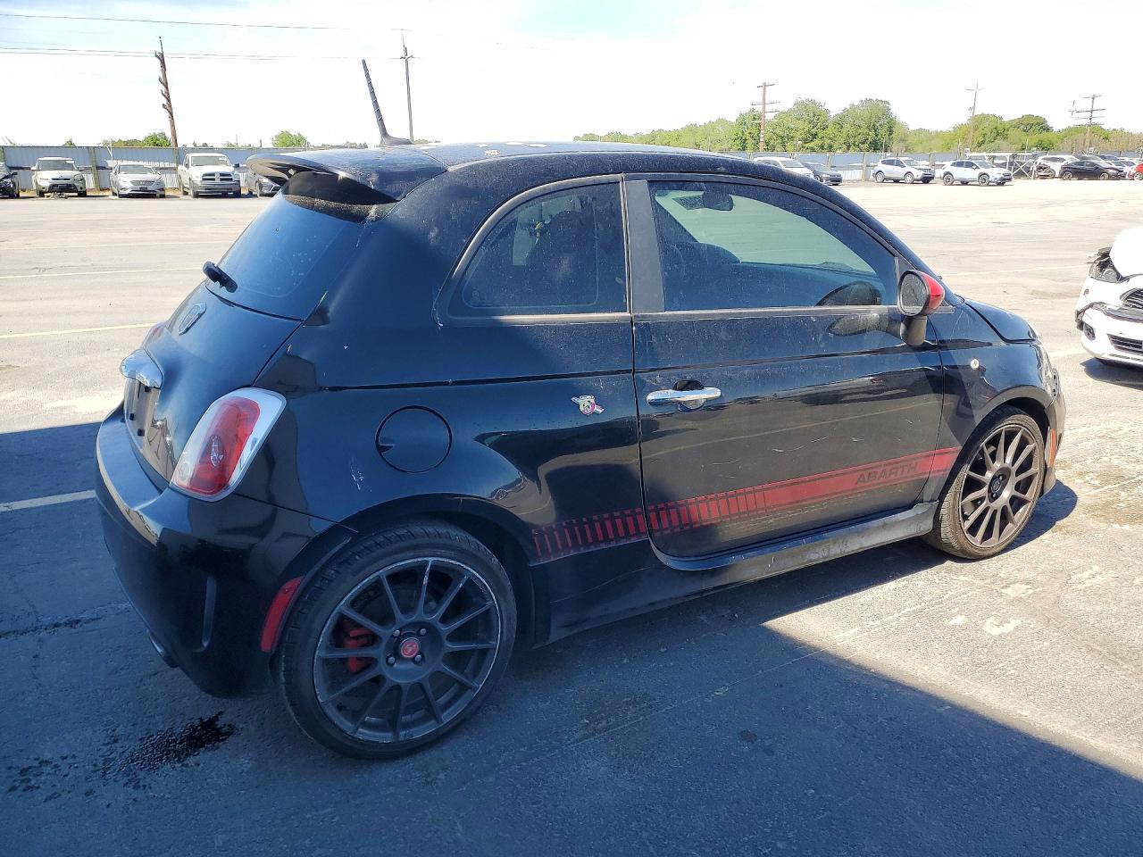 2015 Fiat 500 Abarth Black vin: 3C3CFFFH0FT507945