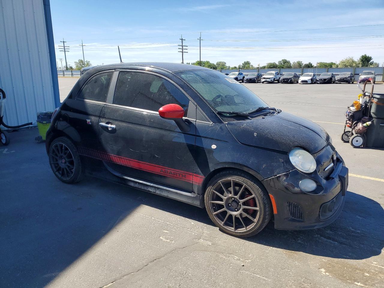 2015 Fiat 500 Abarth Black vin: 3C3CFFFH0FT507945