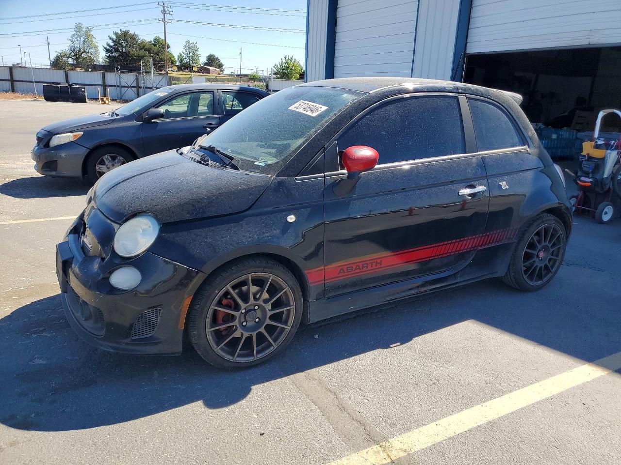 2015 Fiat 500 Abarth Black vin: 3C3CFFFH0FT507945