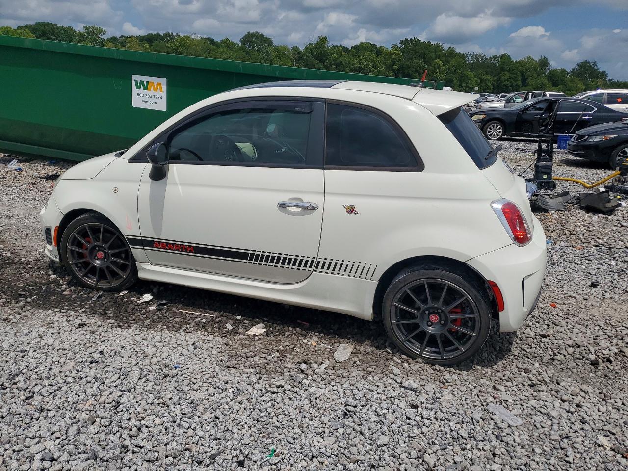 2013 Fiat 500 Abarth White vin: 3C3CFFFH1DT533175
