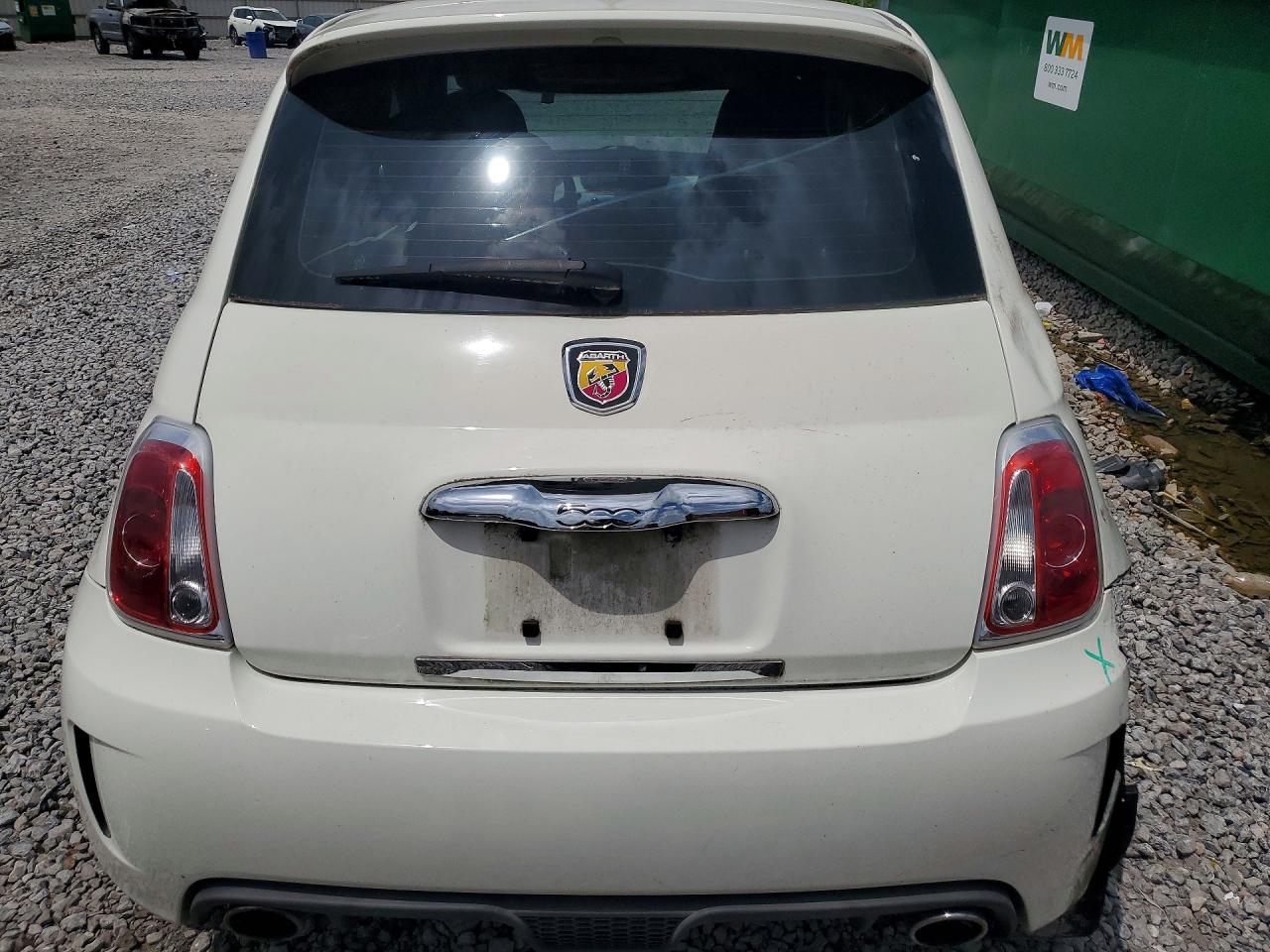 2013 Fiat 500 Abarth White vin: 3C3CFFFH1DT533175