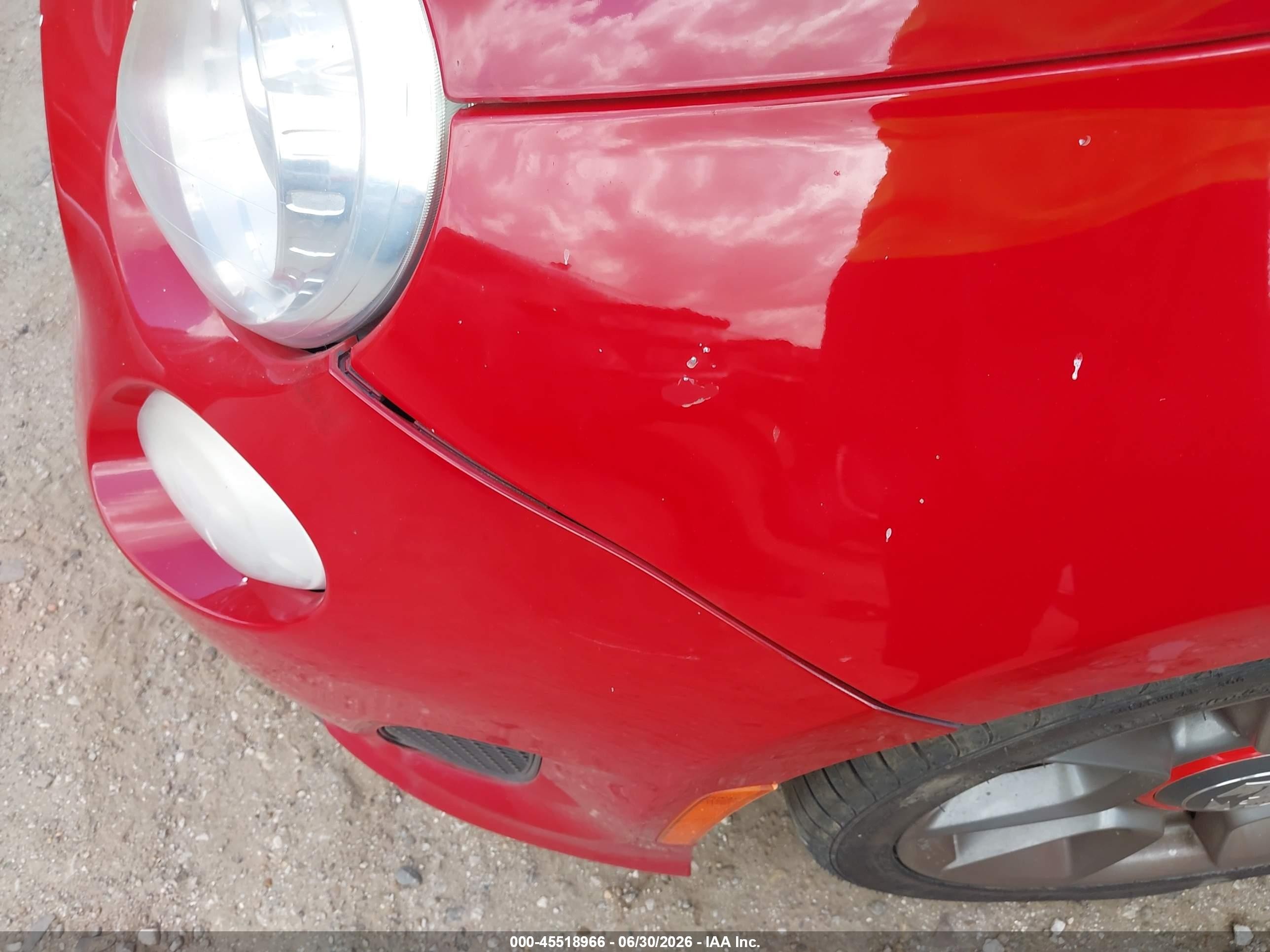 2012 Fiat 500 Abarth Красный vin: 3C3CFFFH2CT380112