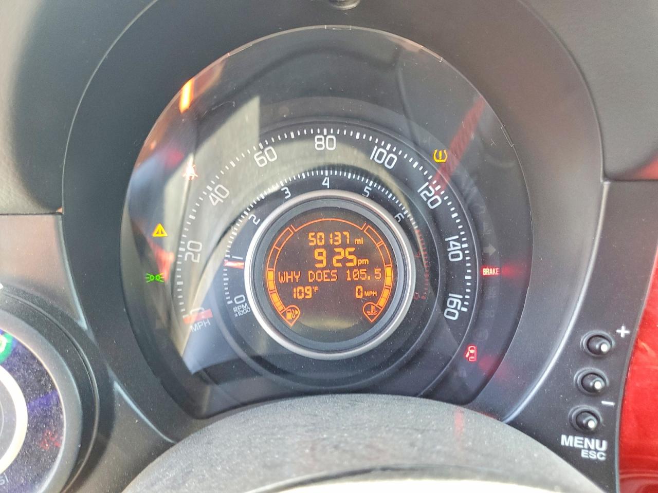2012 Fiat 500 Abarth Red vin: 3C3CFFFH3CT313891
