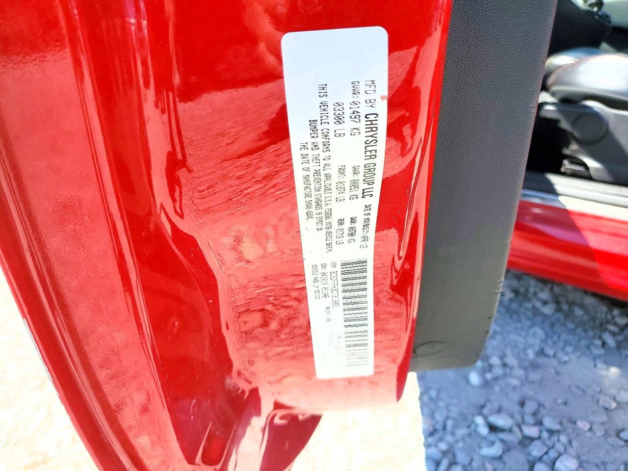 2012 Fiat 500 Abarth Red vin: 3C3CFFFH3CT313891
