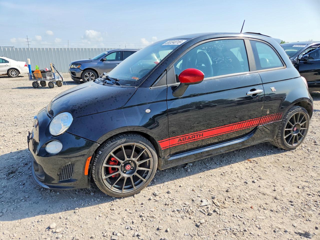 2013 Fiat 500 Abarth Черный vin: 3C3CFFFH6DT613605