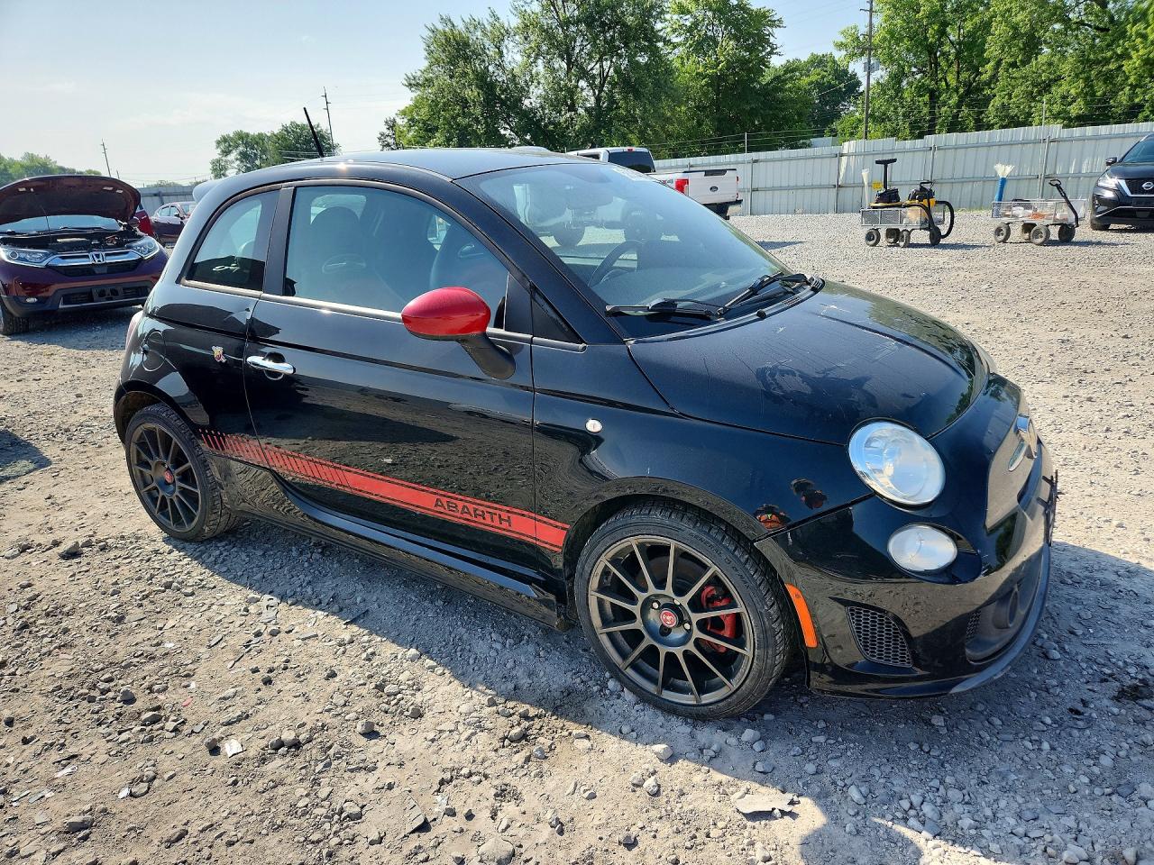 2013 Fiat 500 Abarth Black vin: 3C3CFFFH6DT613605