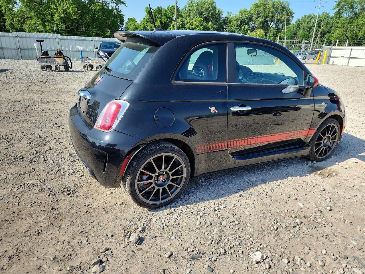 2013 Fiat 500 Abarth Black vin: 3C3CFFFH6DT613605