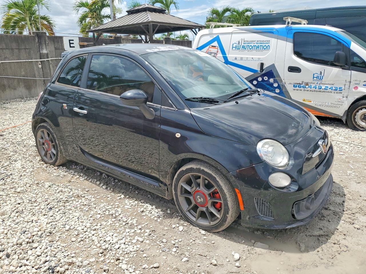 2012 Fiat 500 Abarth Black vin: 3C3CFFFH7CT291040