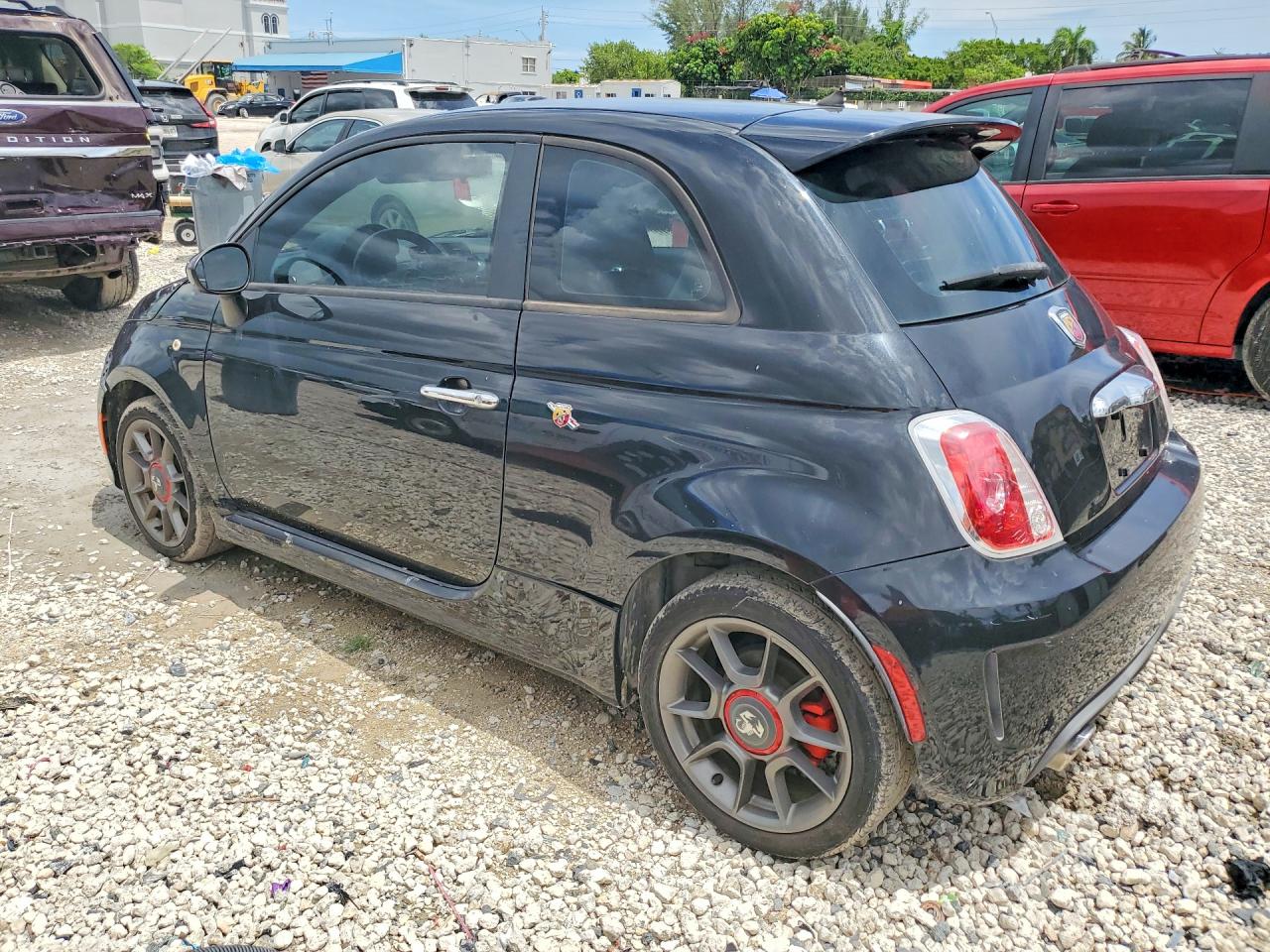 2012 Fiat 500 Abarth Black vin: 3C3CFFFH7CT291040