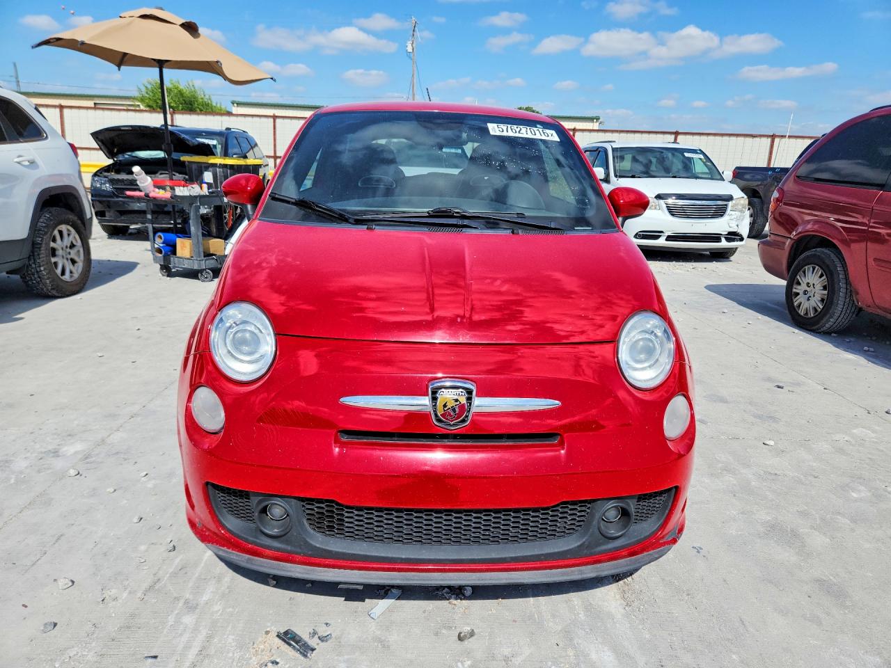 2015 Fiat 500 Abarth Red vin: 3C3CFFFH7FT694567