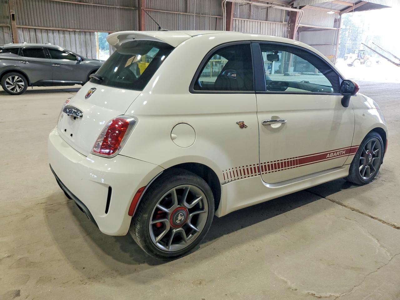 2012 Fiat 500 Abarth White vin: 3C3CFFFH9CT185950