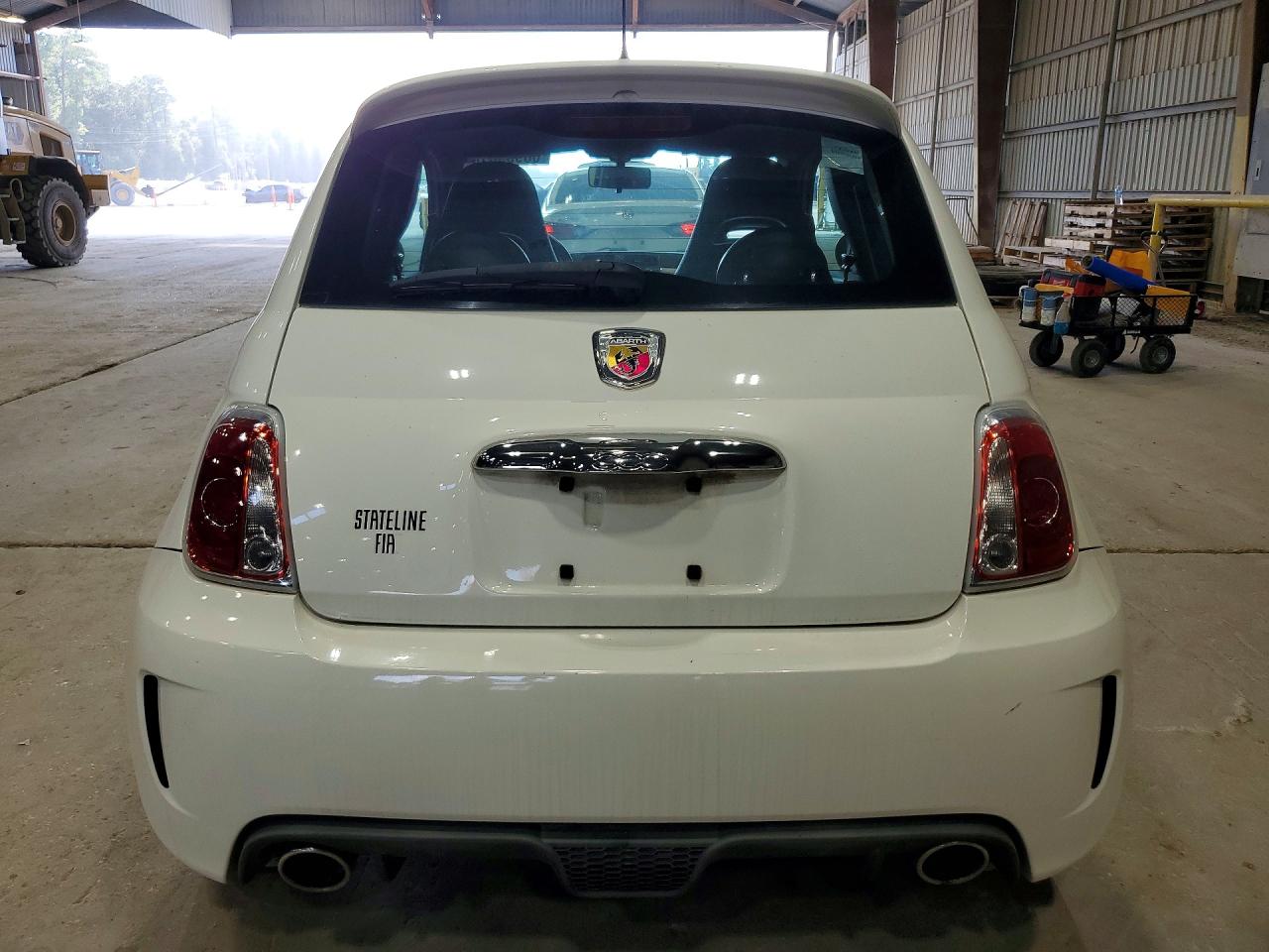 2012 Fiat 500 Abarth White vin: 3C3CFFFH9CT185950