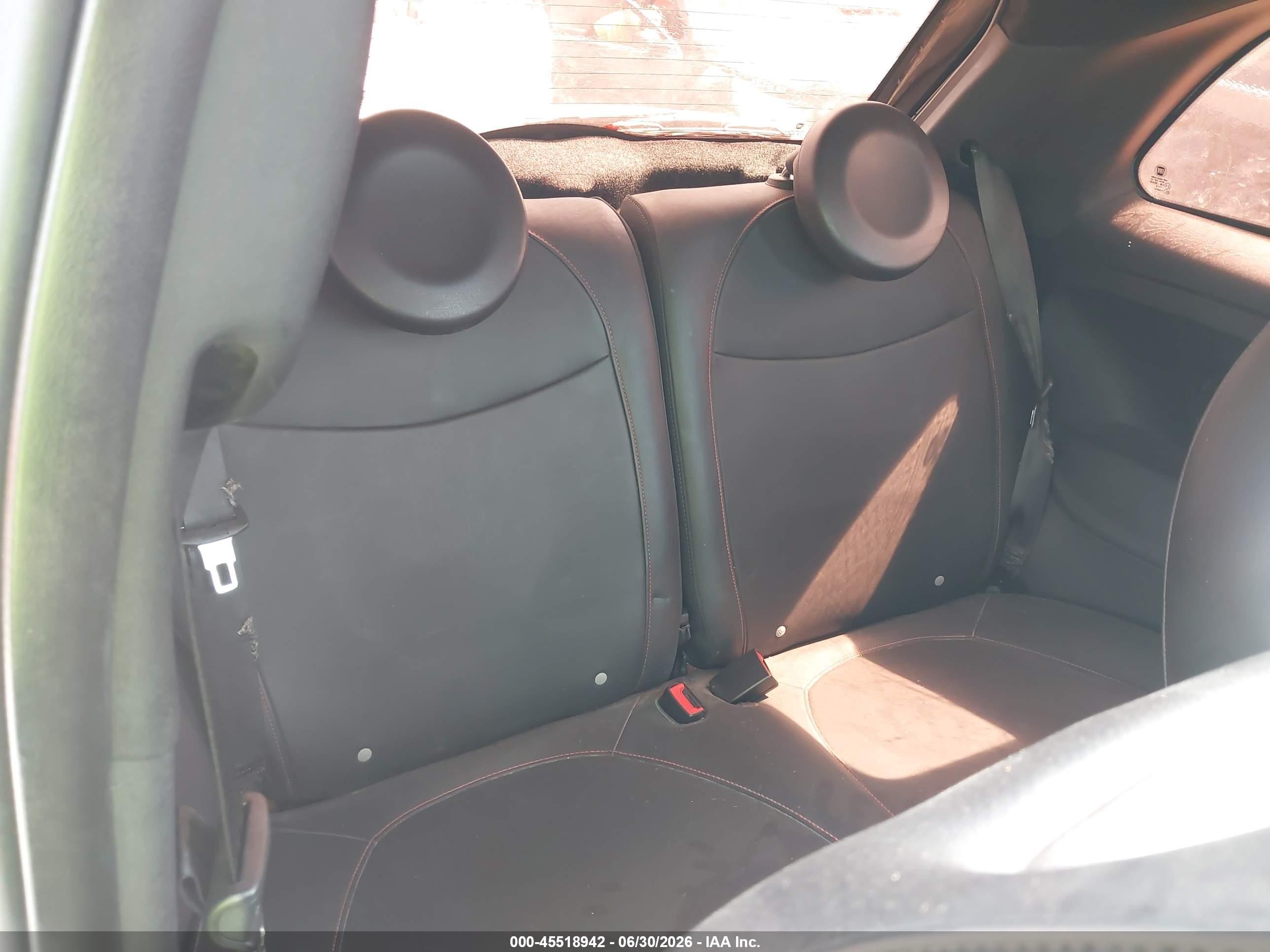 2012 Fiat 500 Abarth Black vin: 3C3CFFFH9CT319324