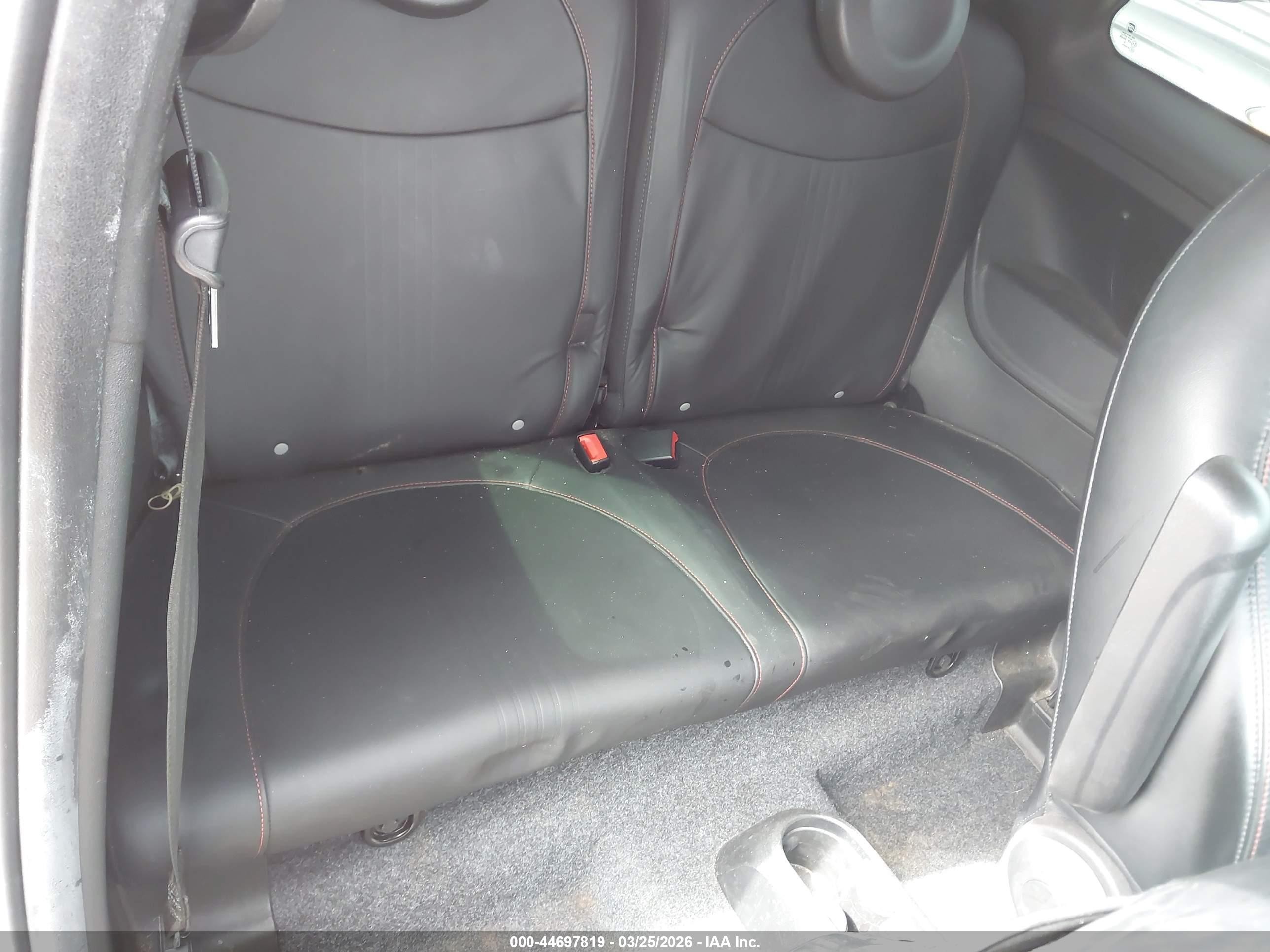 2012 Fiat 500 Abarth Черный vin: 3C3CFFFH9CT378244