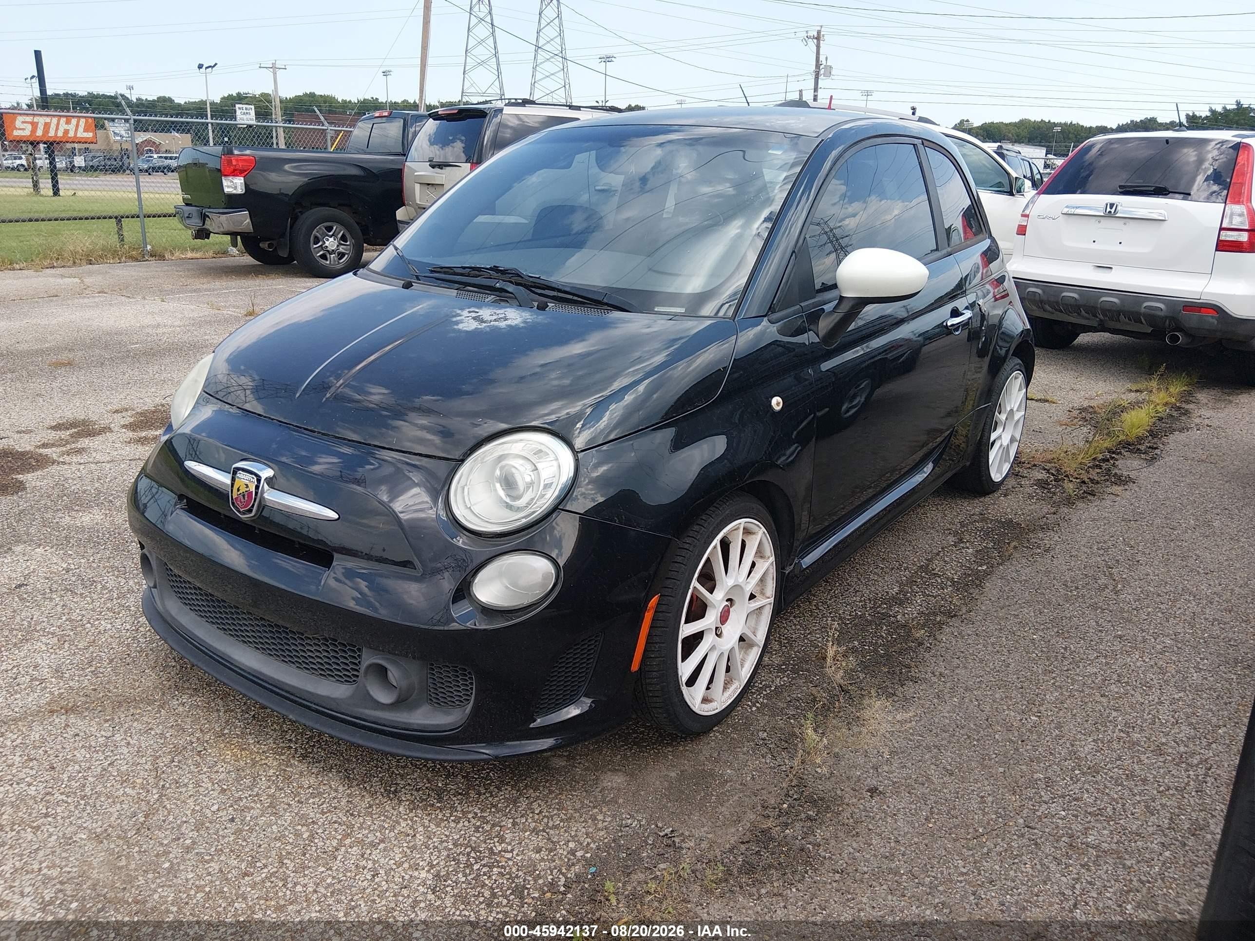 2013 Fiat 500 Abarth Black vin: 3C3CFFFH9DT648901