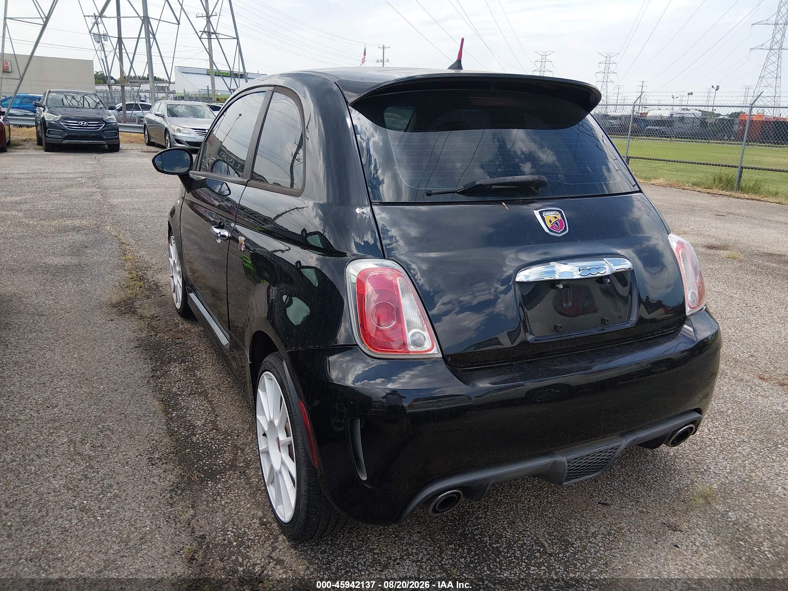2013 Fiat 500 Abarth Black vin: 3C3CFFFH9DT648901