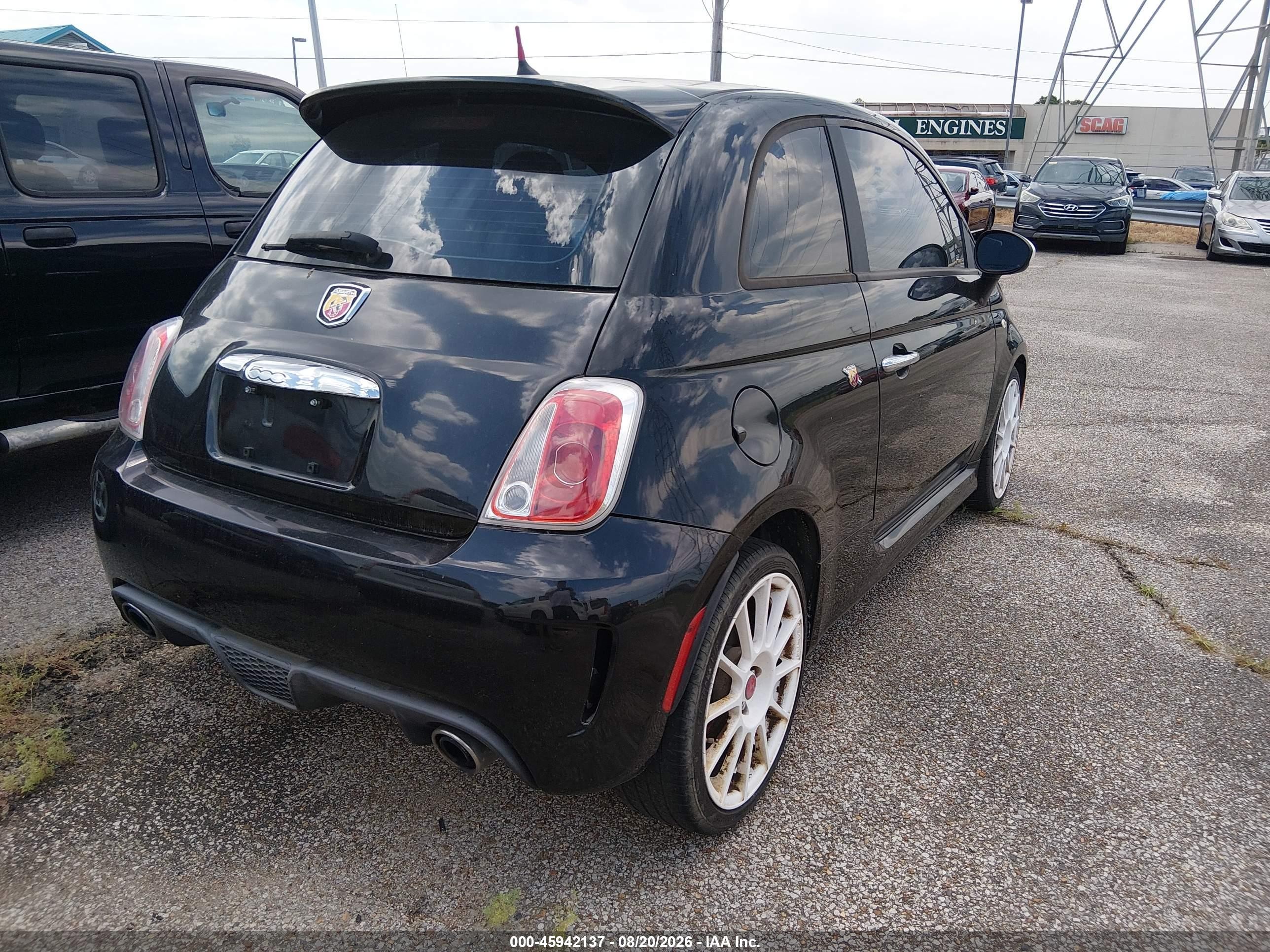 2013 Fiat 500 Abarth Black vin: 3C3CFFFH9DT648901