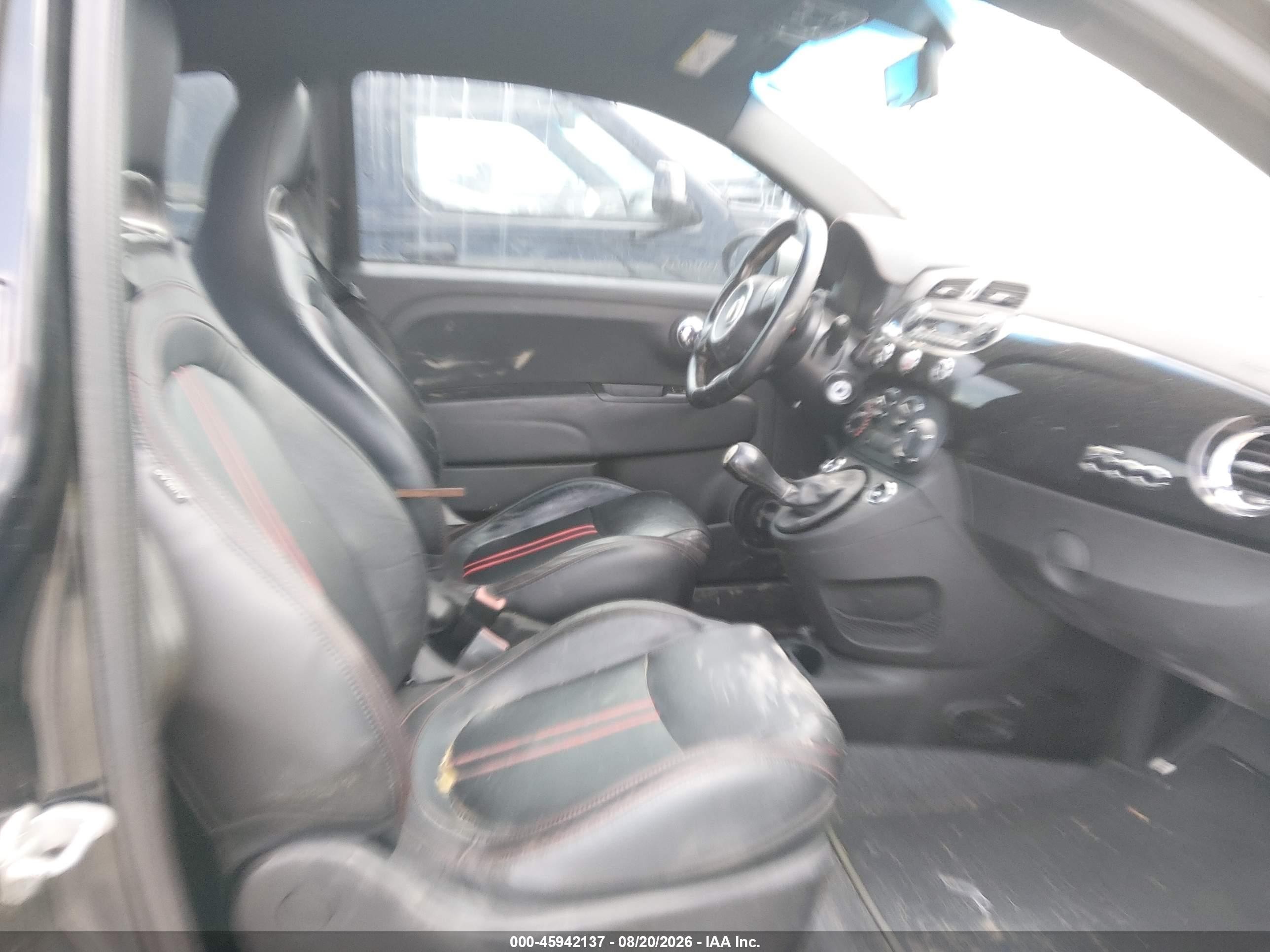 2013 Fiat 500 Abarth Black vin: 3C3CFFFH9DT648901