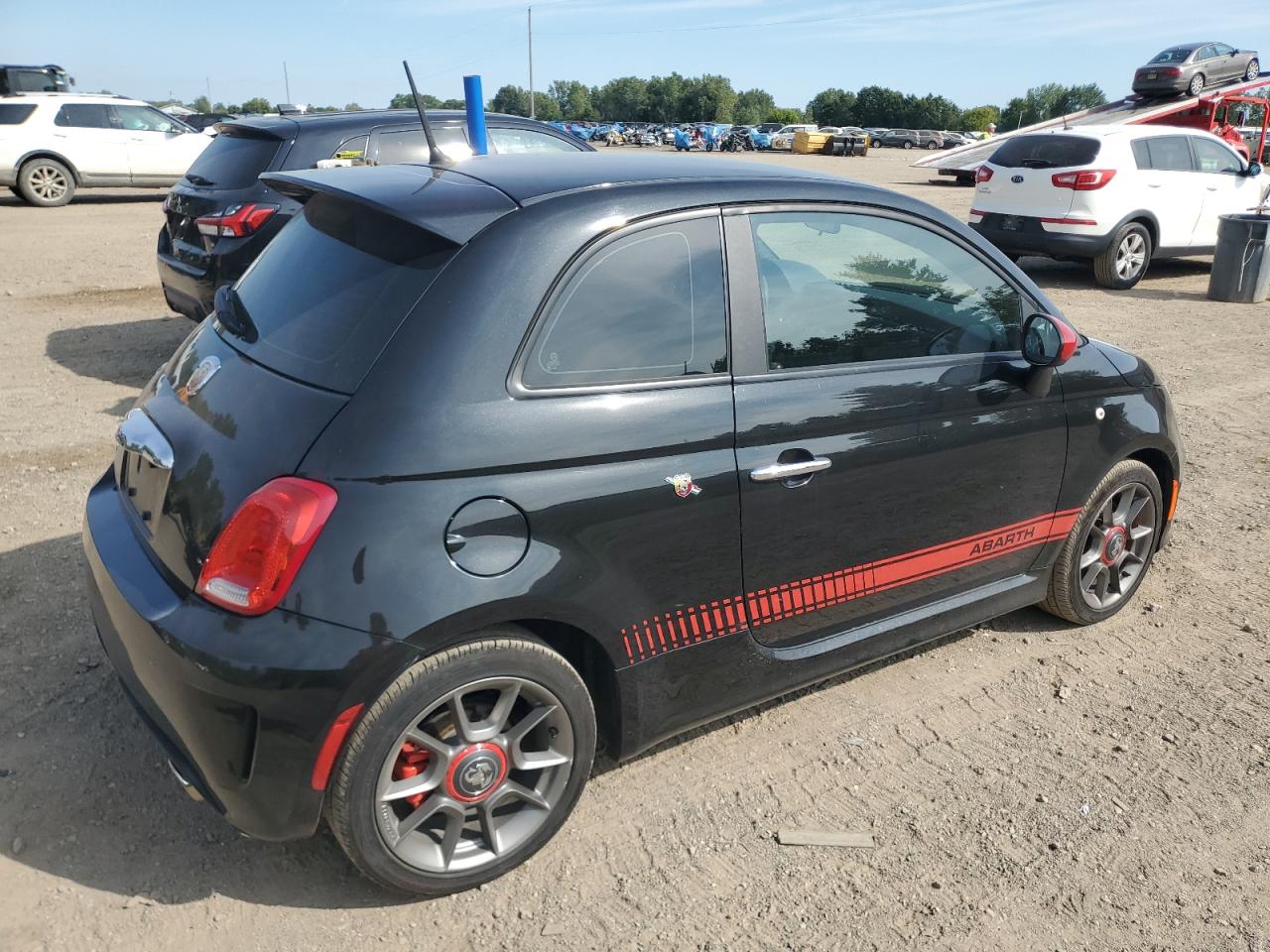2012 Fiat 500 Abarth Черный vin: 3C3CFFFHXCT337234