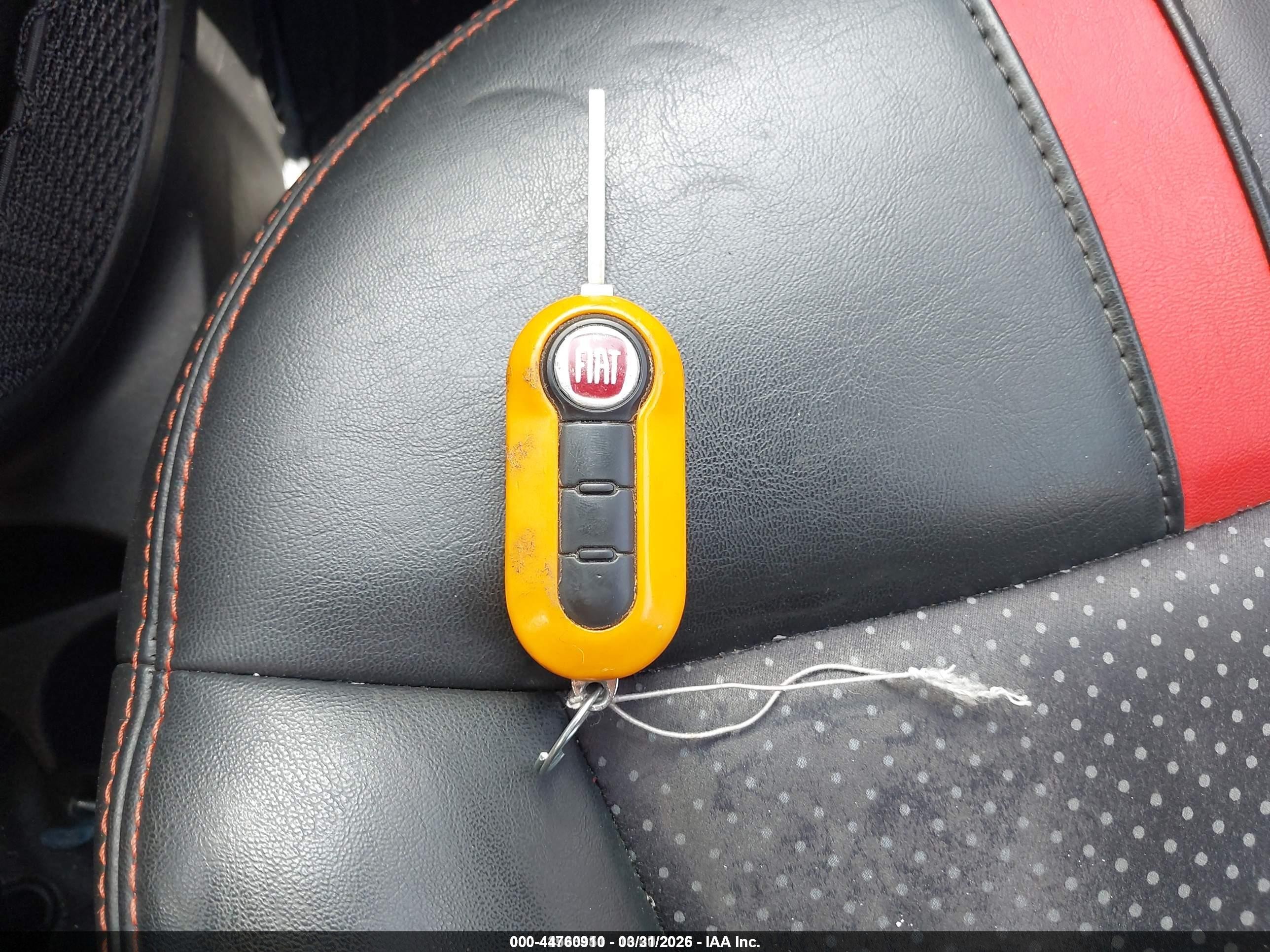2013 Fiat 500e Battery Electric White vin: 3C3CFFGE0DT744775