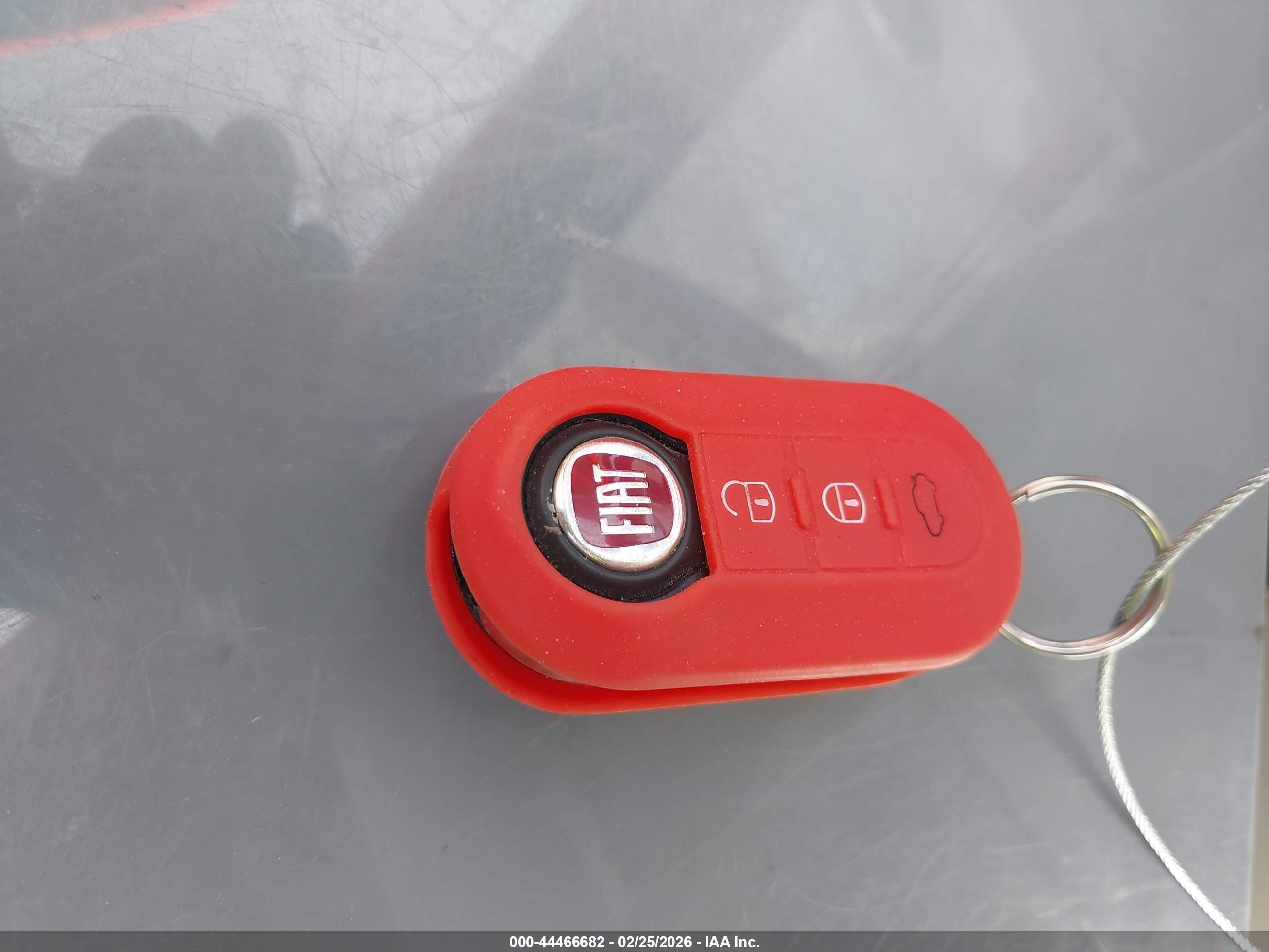 2013 Fiat 500e Battery Electric Orange vin: 3C3CFFGE1DT604606