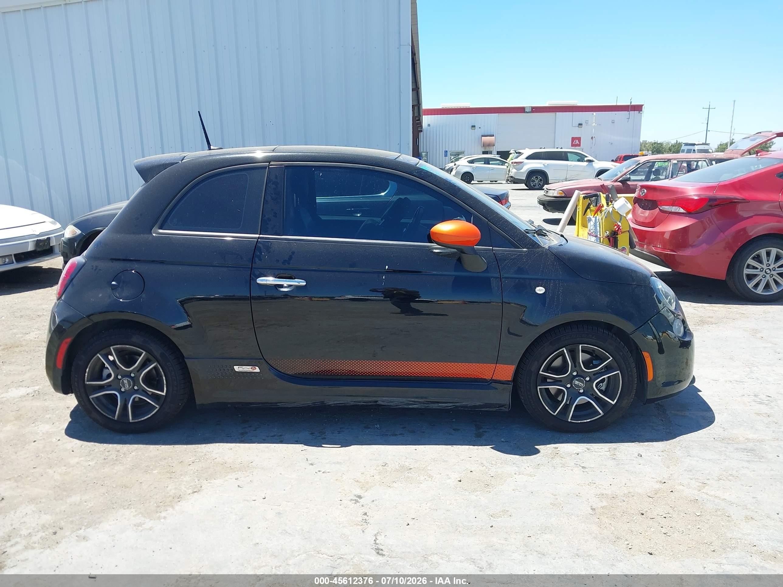 2014 Fiat 500e Battery Electric Black vin: 3C3CFFGE1ET189580