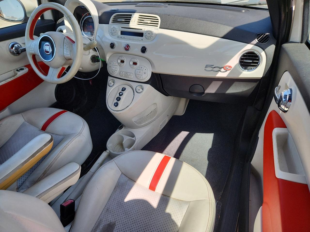 2014 Fiat 500 Electric White vin: 3C3CFFGE3ET172733