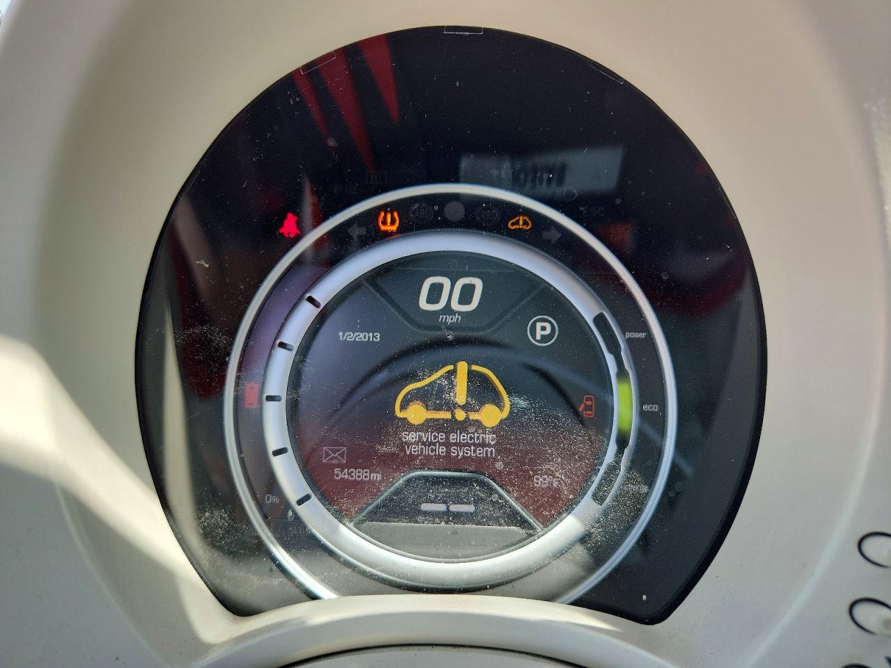 2014 Fiat 500 Electric White vin: 3C3CFFGE3ET172733