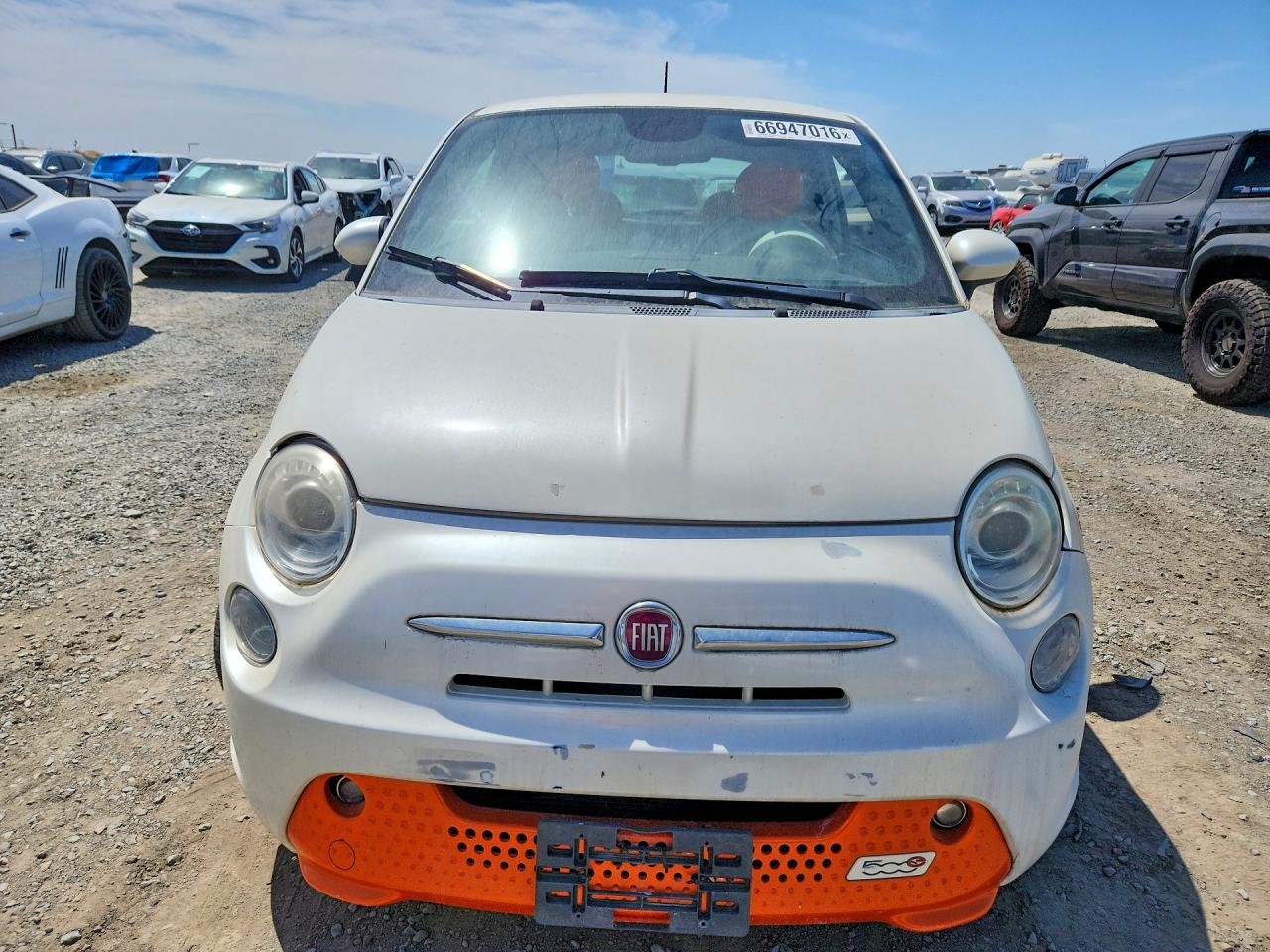 2014 Fiat 500 Electric White vin: 3C3CFFGE3ET172733