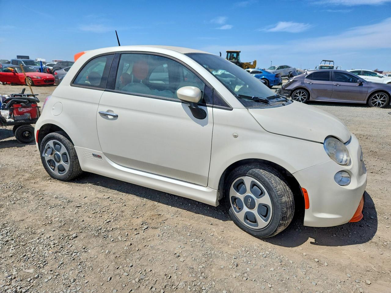 2014 Fiat 500 Electric White vin: 3C3CFFGE3ET172733