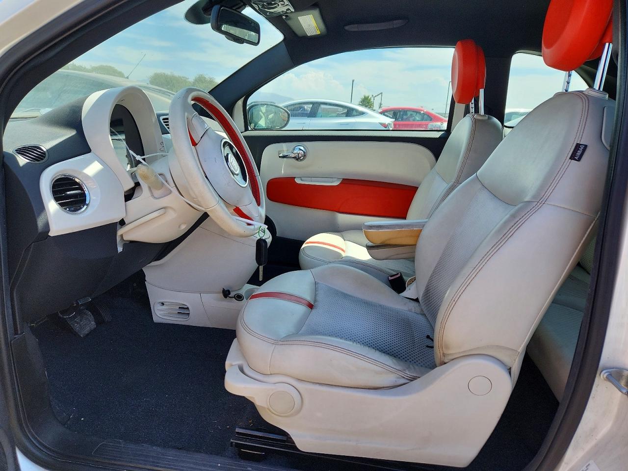 2014 Fiat 500 Electric White vin: 3C3CFFGE3ET172733