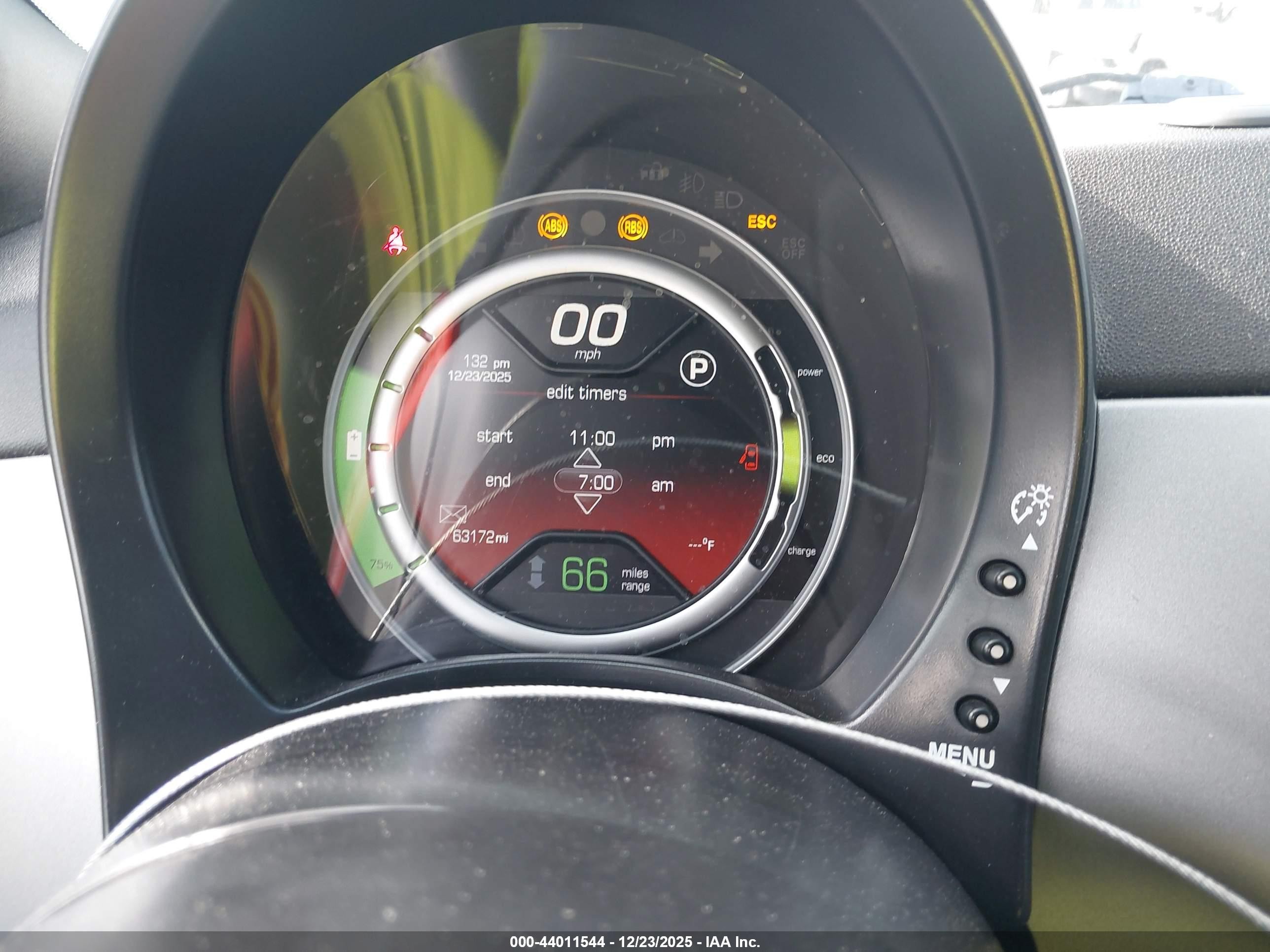 2015 Fiat 500e Battery Electric Silver vin: 3C3CFFGE3FT732896