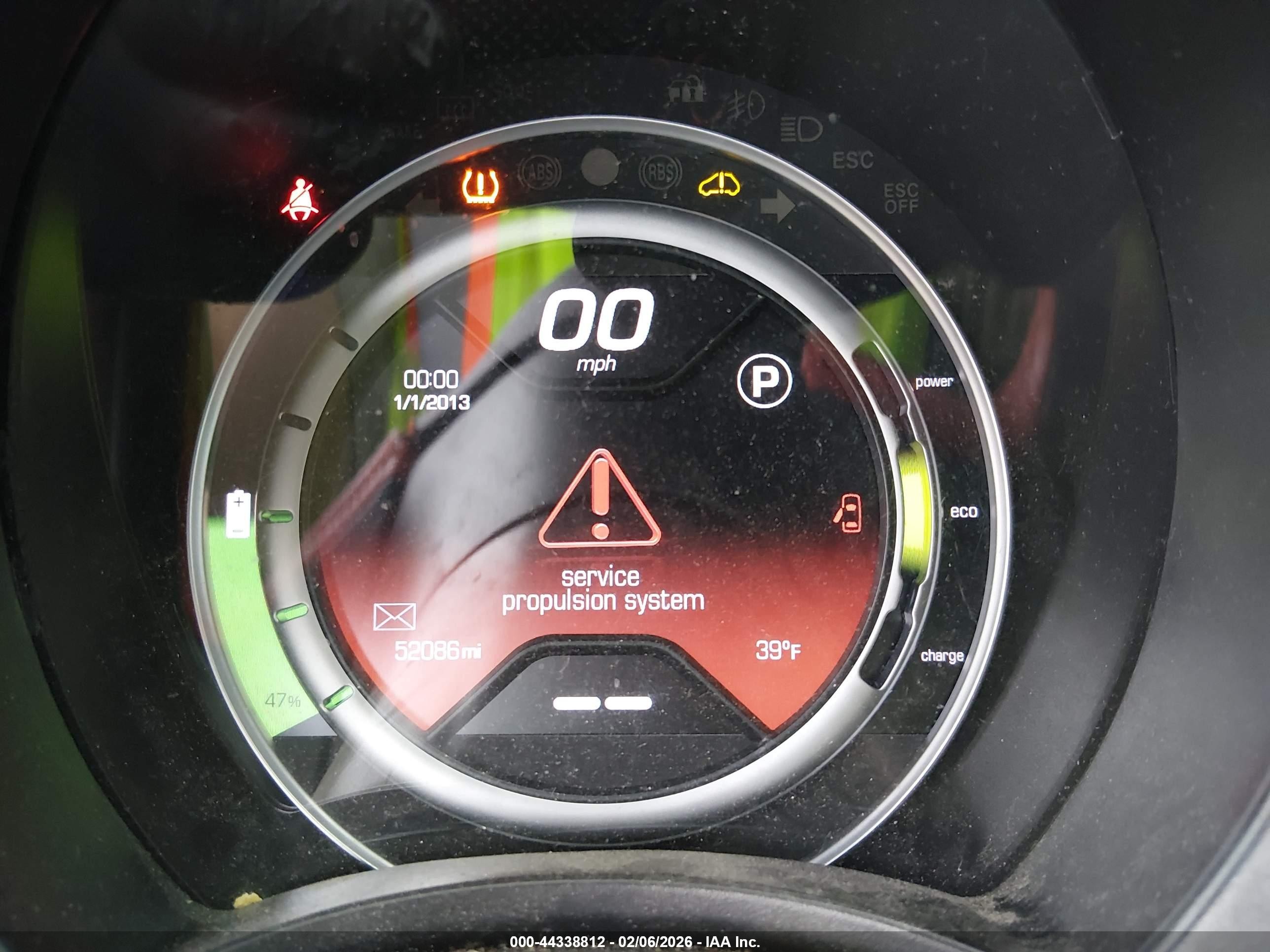 2013 Fiat 500e Battery Electric Black vin: 3C3CFFGE4DT714145