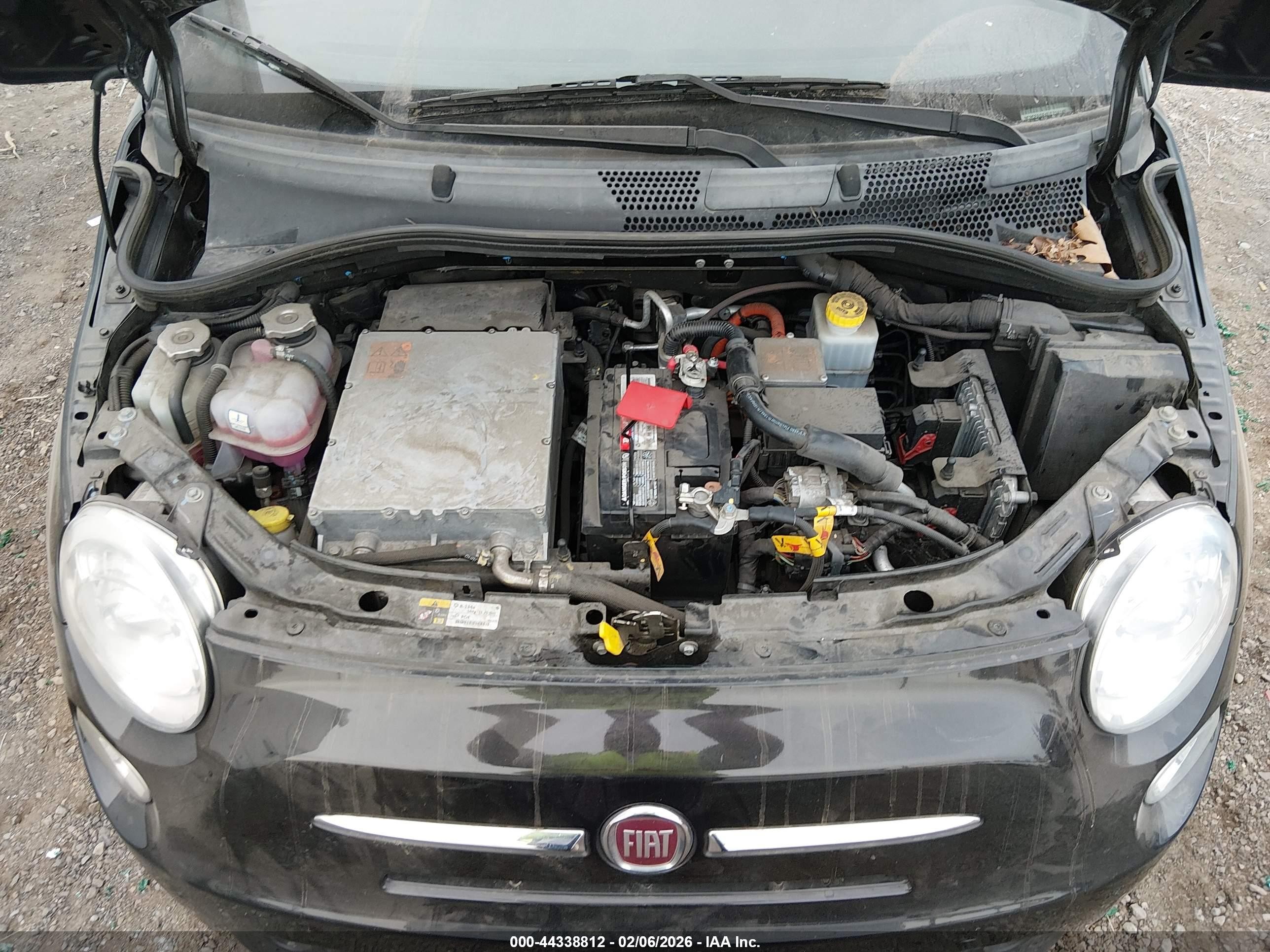 2013 Fiat 500e Battery Electric Black vin: 3C3CFFGE4DT714145